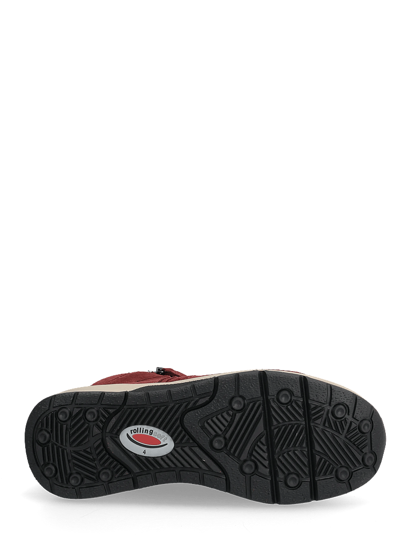 Gabor - rollingsoft laced ankle boot - snørestøvler - dark red - 4