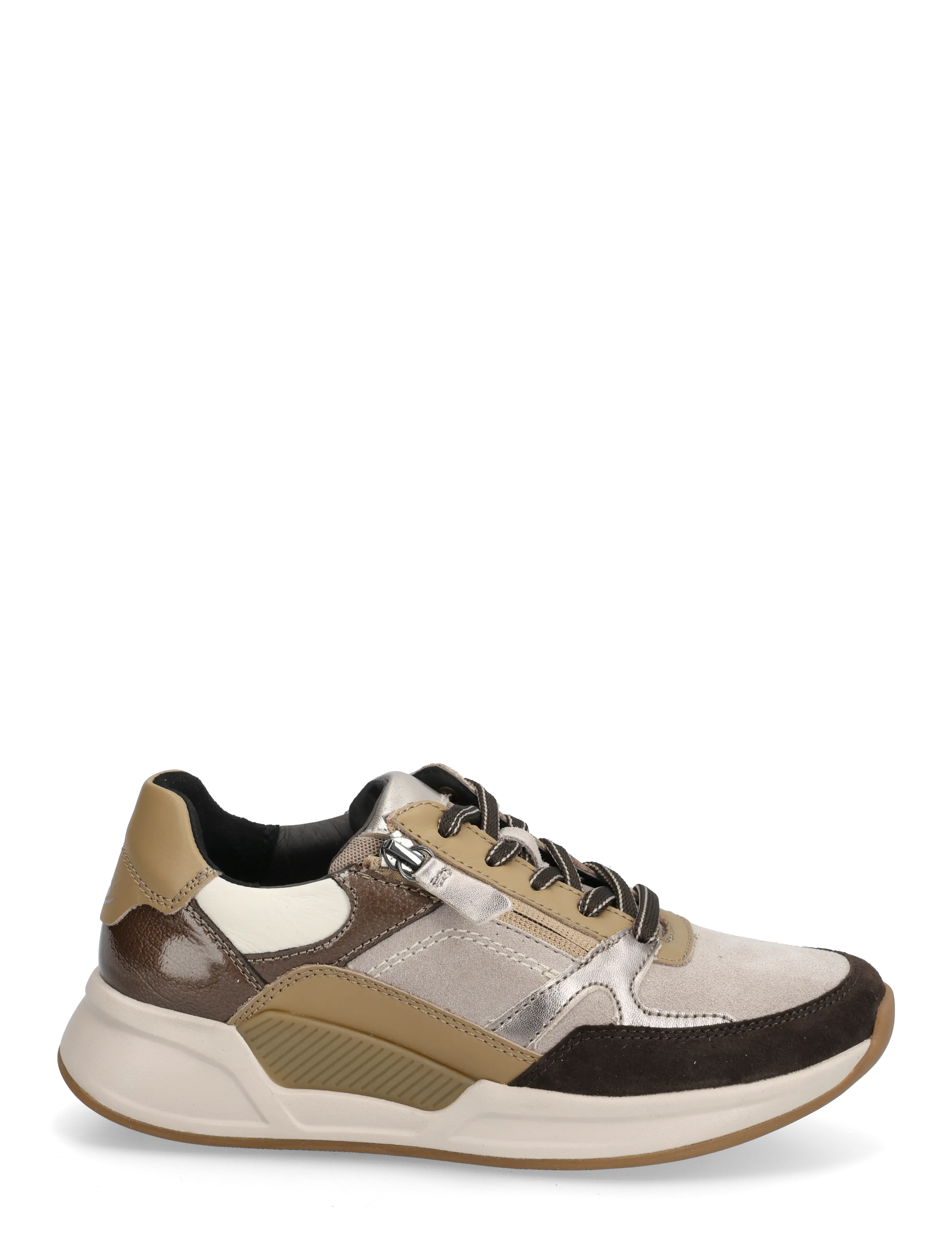Gabor - rollingsoft sneaker - lave sneakers - dark brown, sand, camel - 1