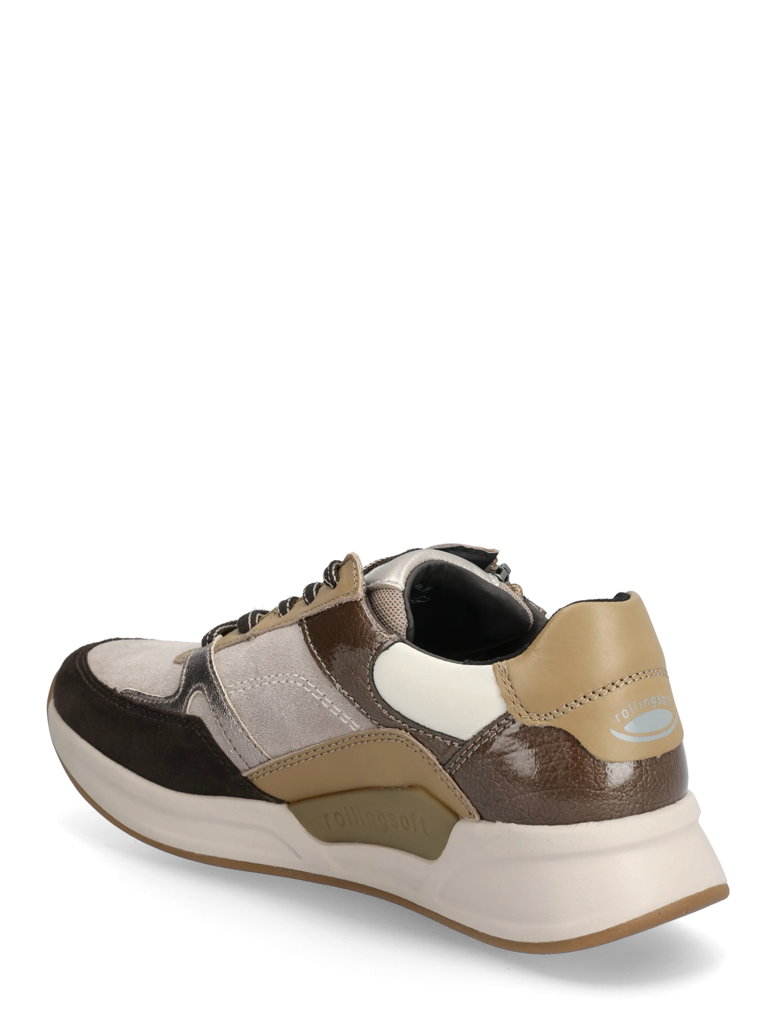 Gabor - rollingsoft sneaker - lave sneakers - dark brown, sand, camel - 2