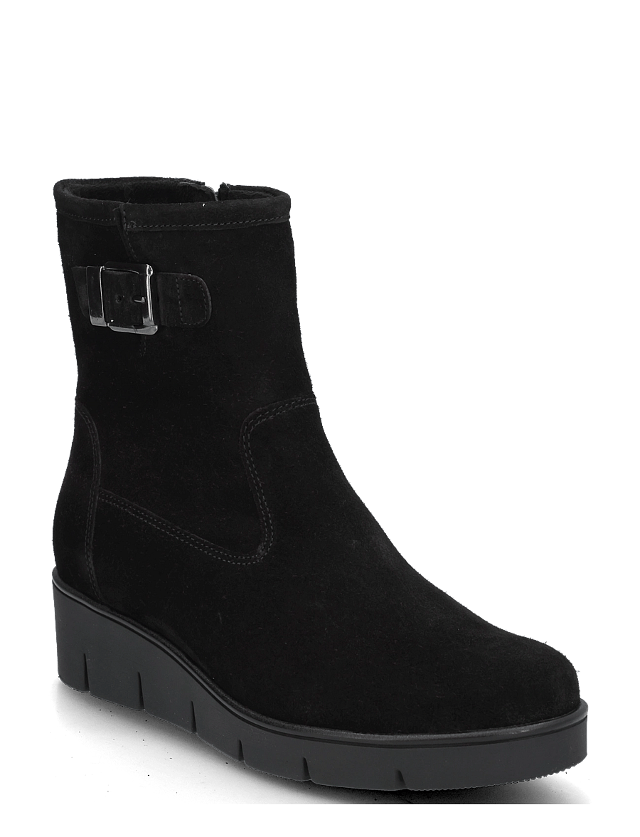 Gabor - Wedge ankle boot - stiefeletten mit absatz - black - 0