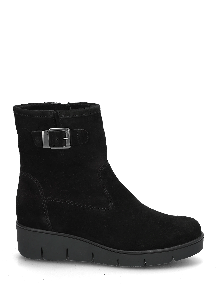 Gabor - Wedge ankle boot - kontsaga poolsaapad - black - 2