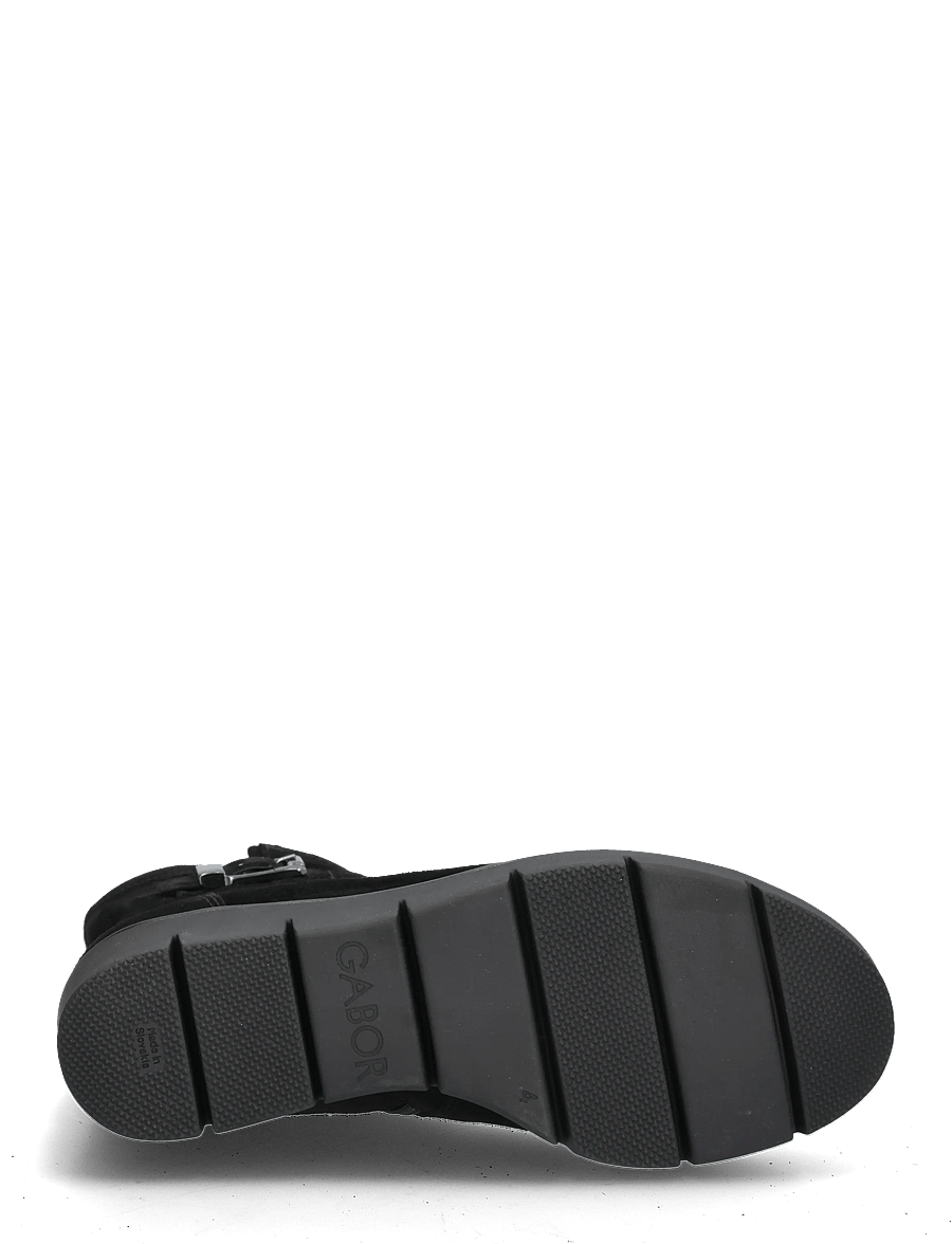 Gabor - Wedge ankle boot - kontsaga poolsaapad - black - 4