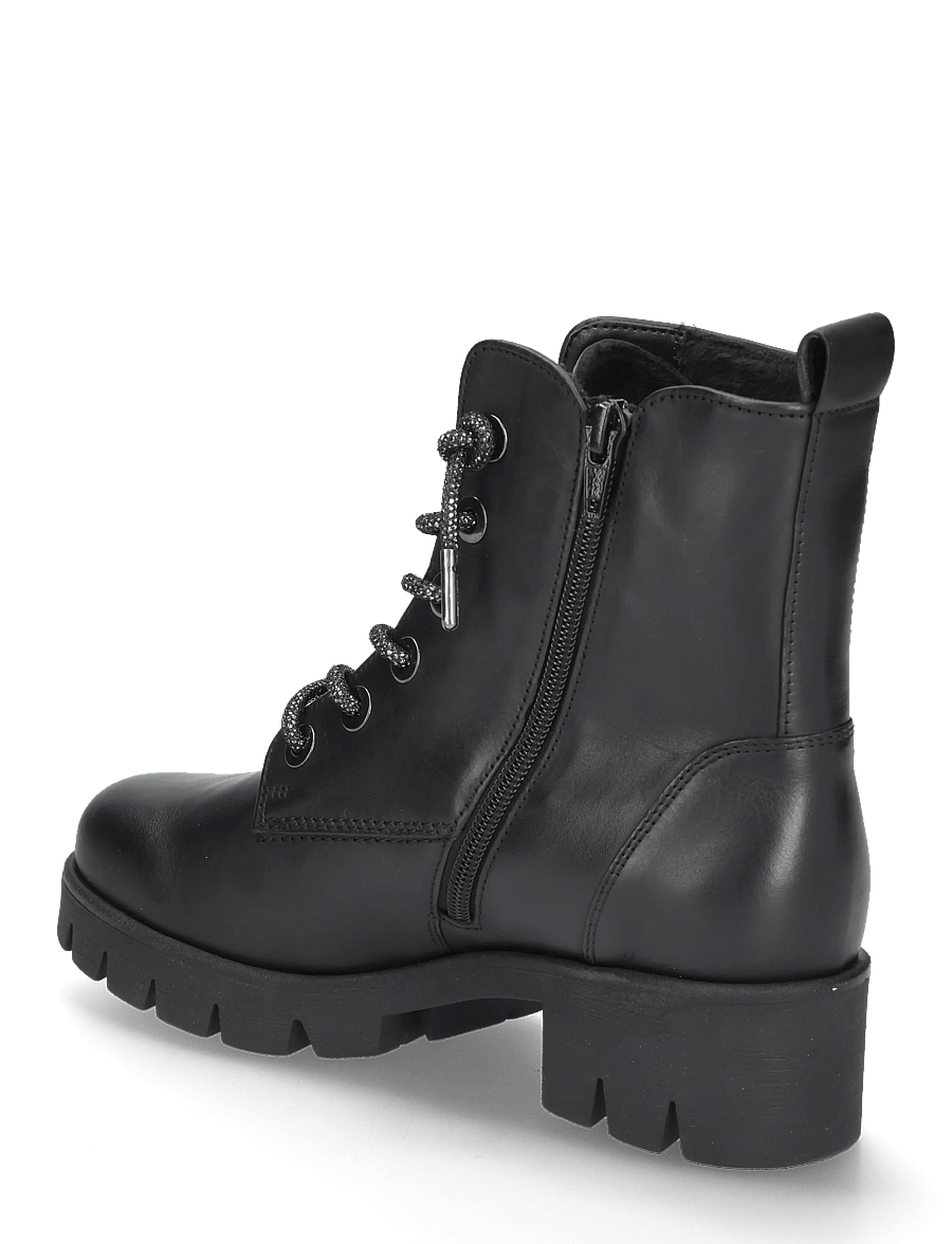 Gabor - Laced ankle boot - geschnürte stiefel - black - 1