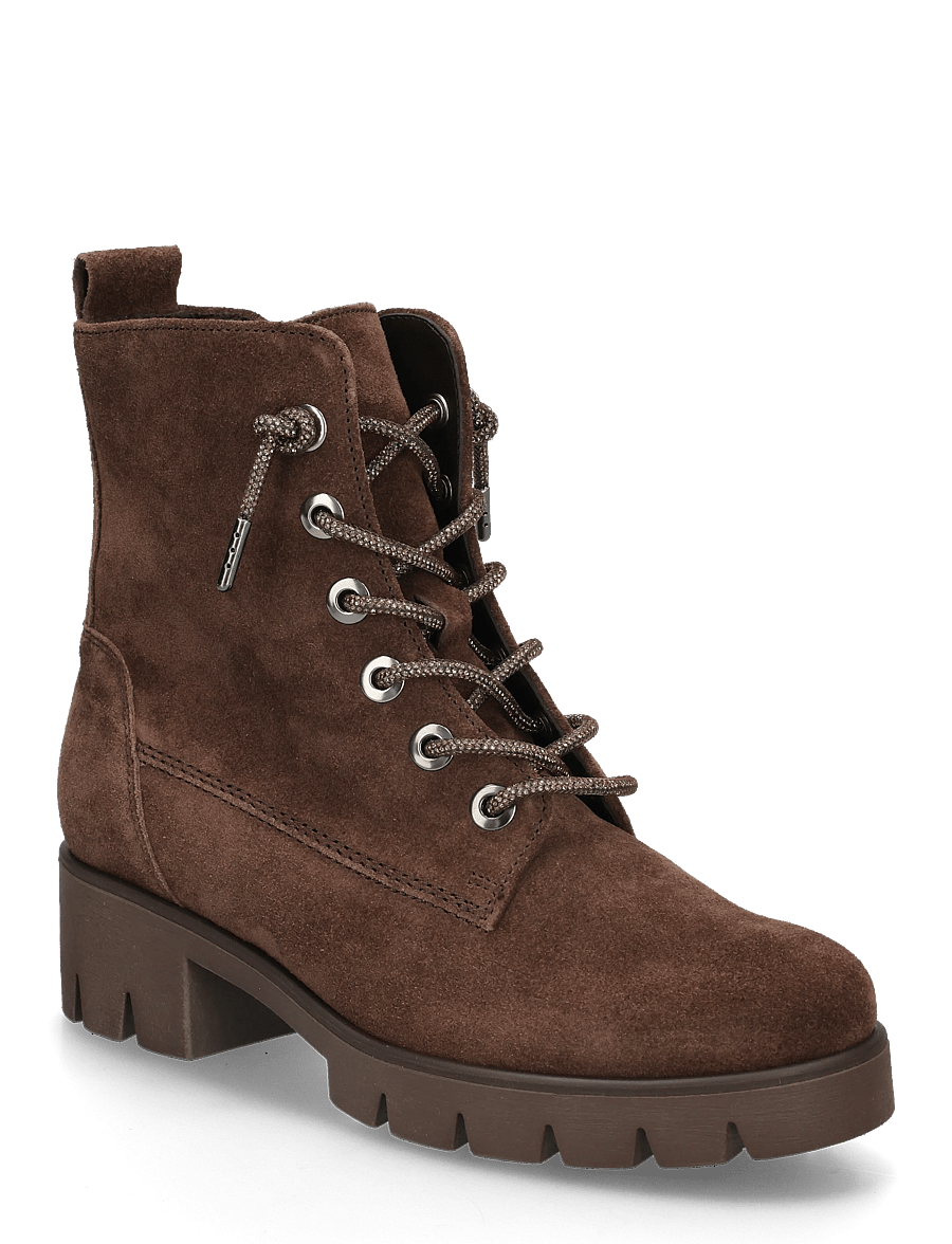 Gabor - Laced ankle boot - geschnürte stiefel - brown - 0