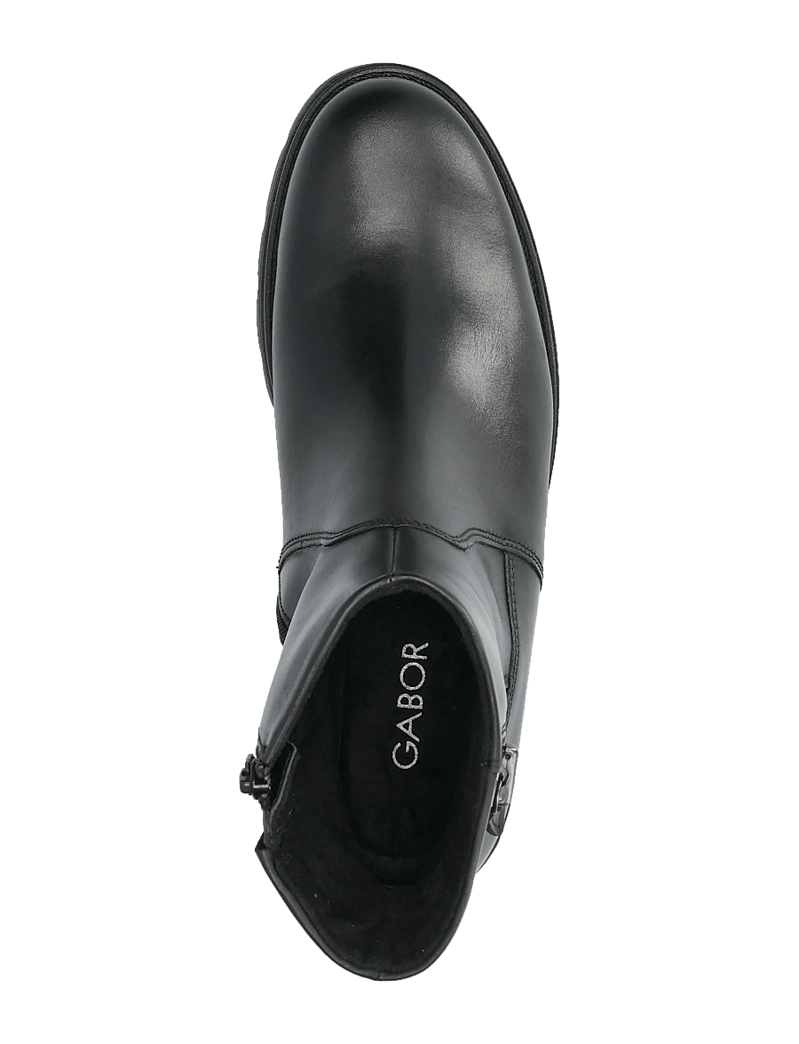 Gabor - Ankle boot - flache stiefeletten - black - 3