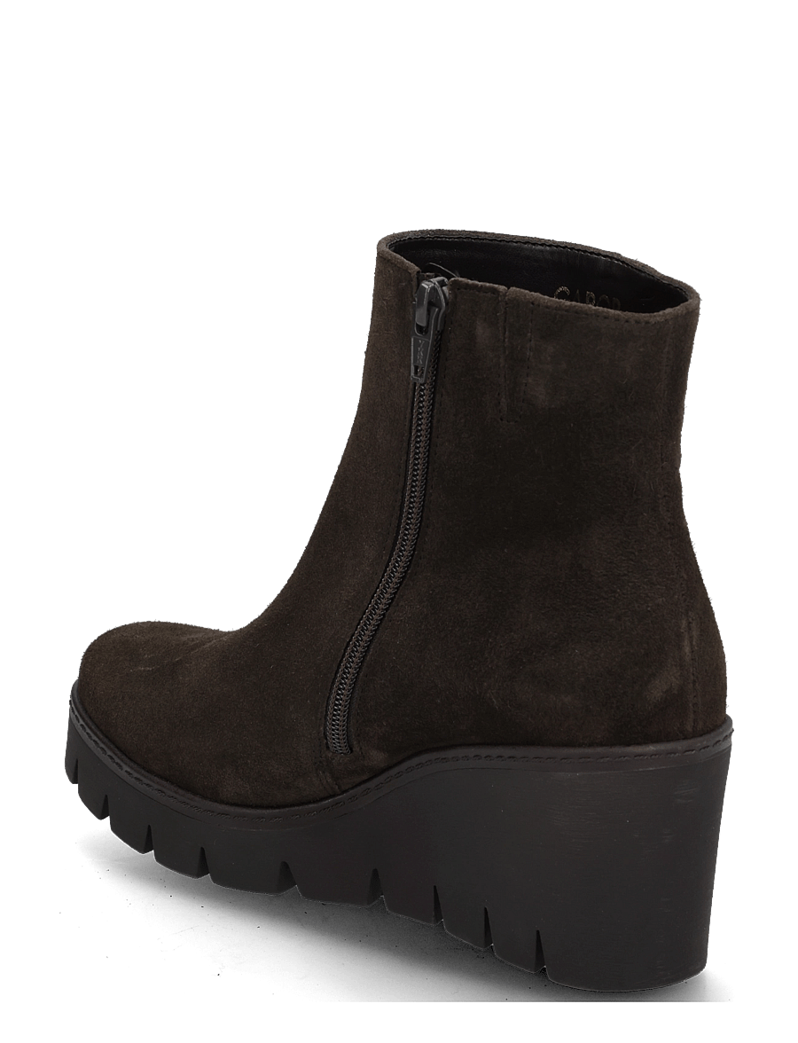 Gabor - Wedge ankle boot - stövletter - dark brown - 1