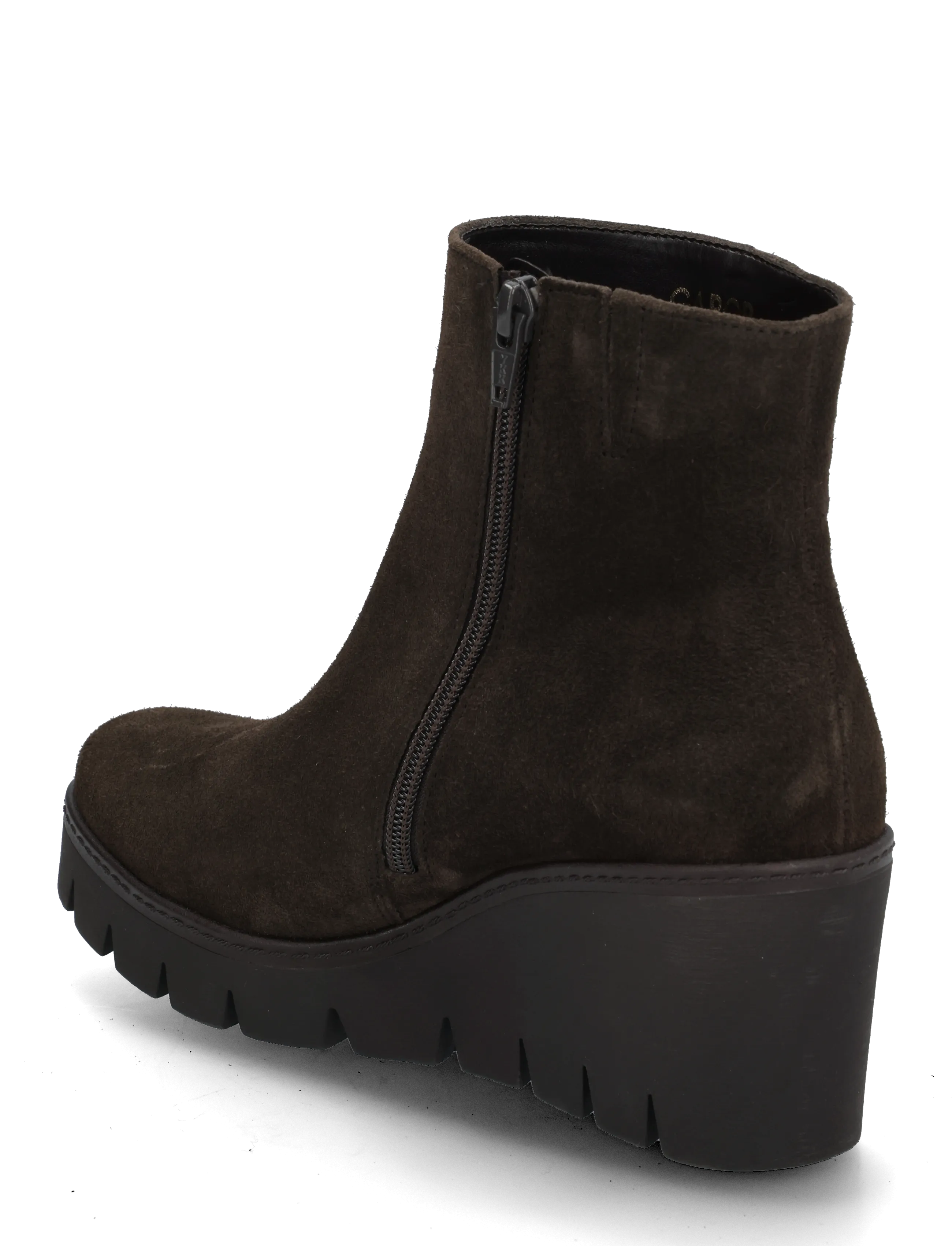 Gabor - Wedge ankle boot - stiefeletten mit absatz - dark brown - 1