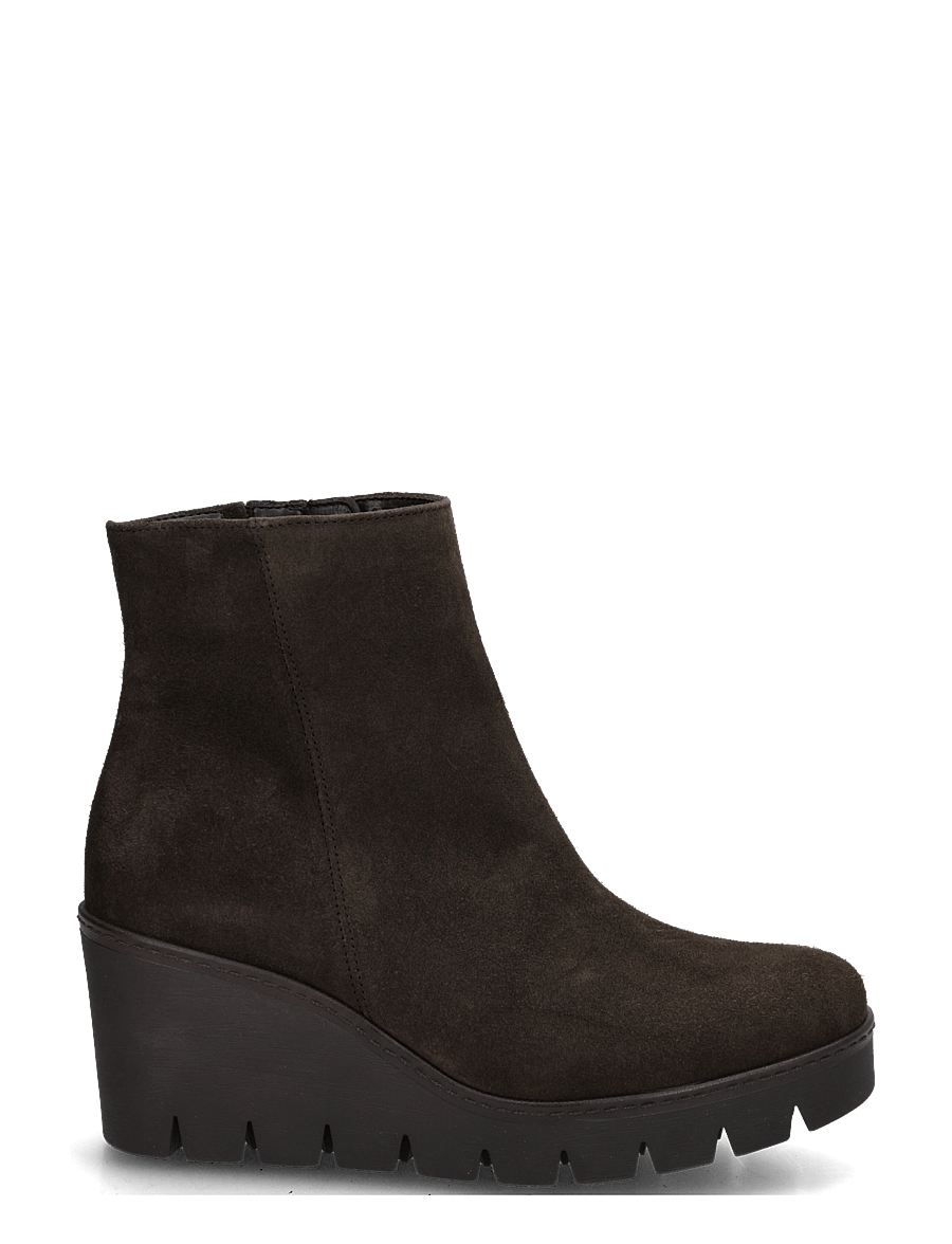 Gabor - Wedge ankle boot - stövletter - dark brown - 2
