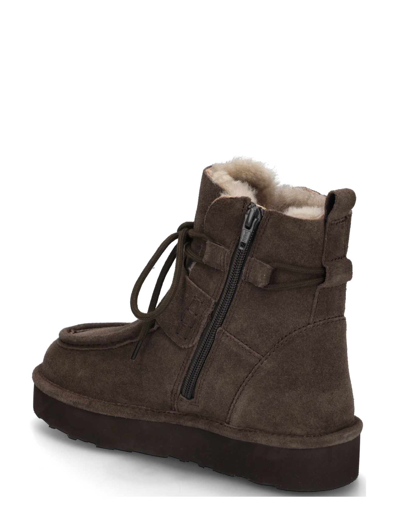 Gabor - Laced ankle boot, warmlining - flache stiefeletten - dark brown - 1