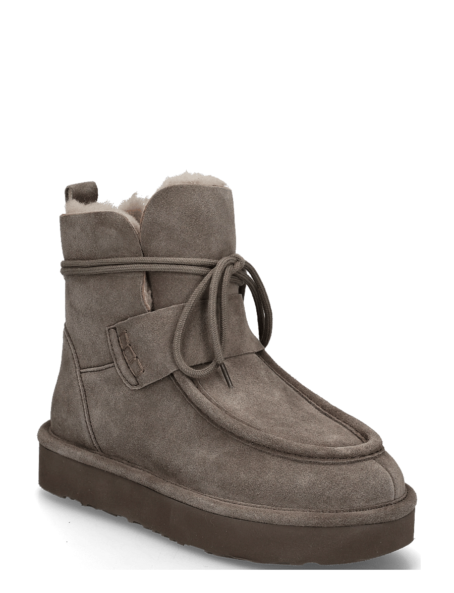 Gabor - Laced ankle boot, warmlining - flache stiefeletten - taupe - 0