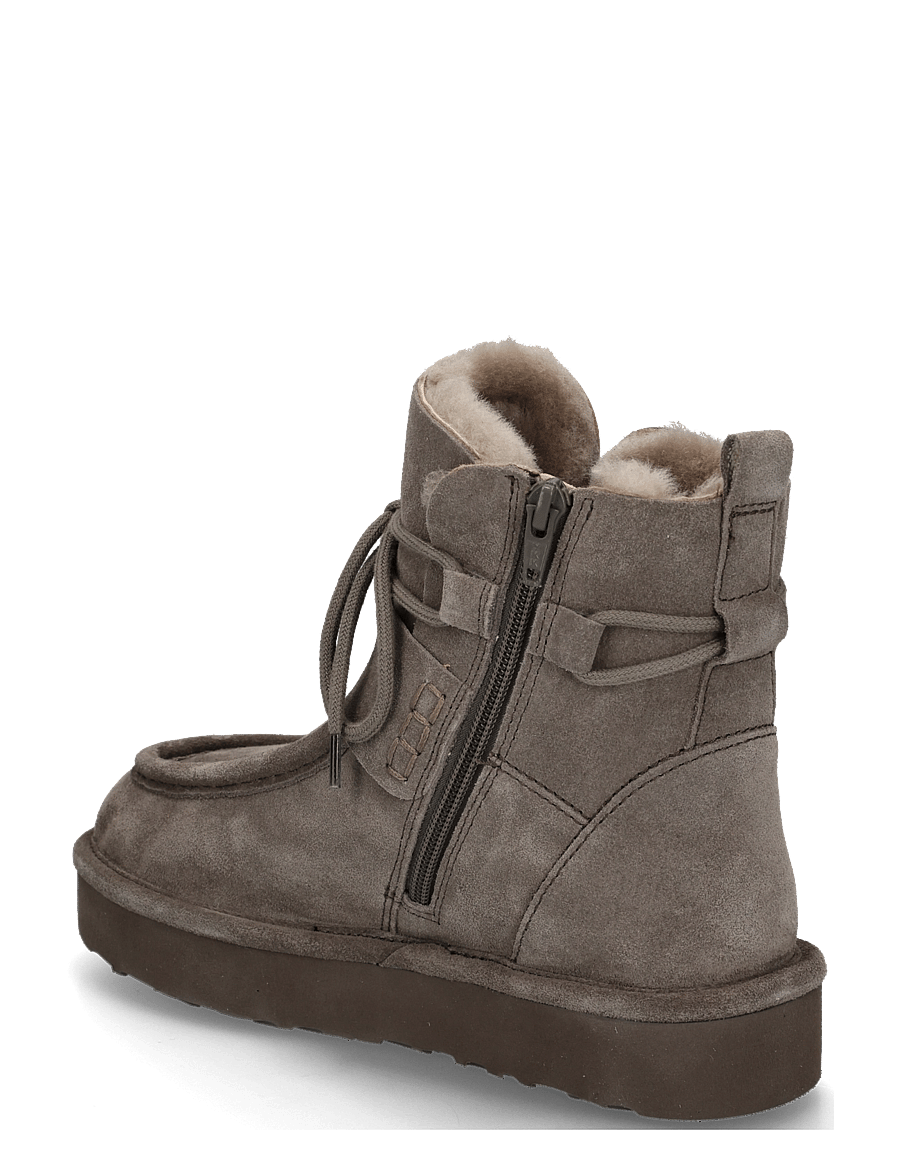 Gabor - Laced ankle boot, warmlining - flache stiefeletten - taupe - 1