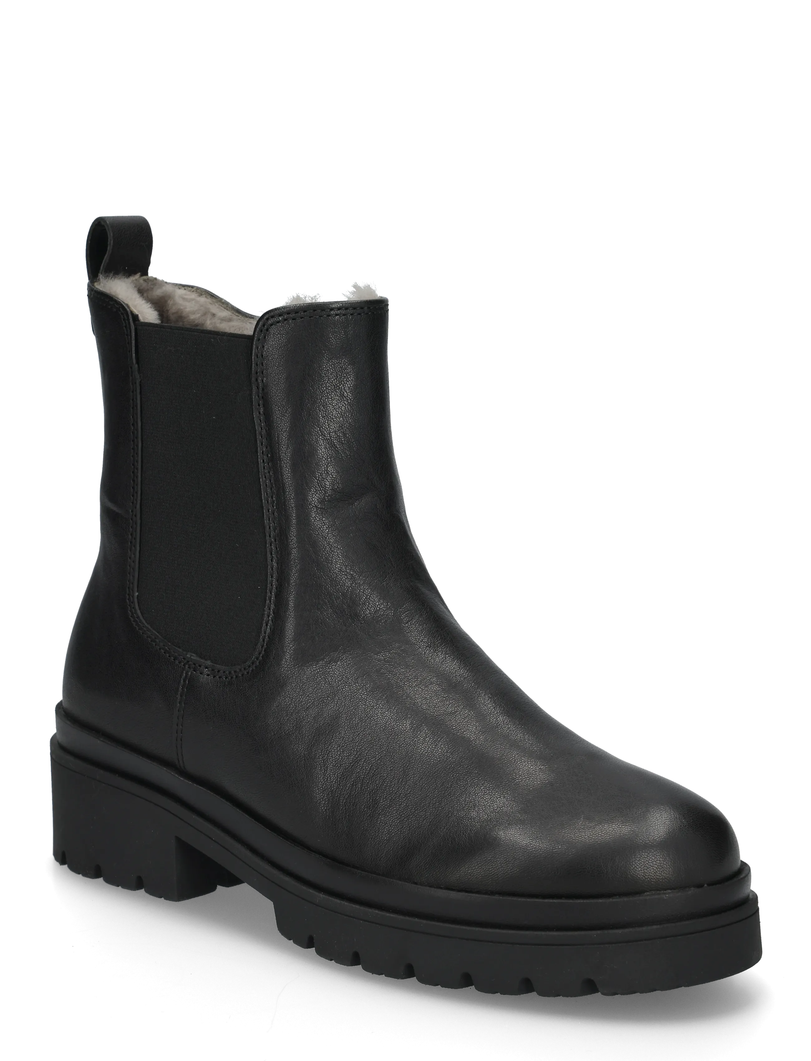 Gabor Chelsea, warmlining - Schuhe - BLACK / black