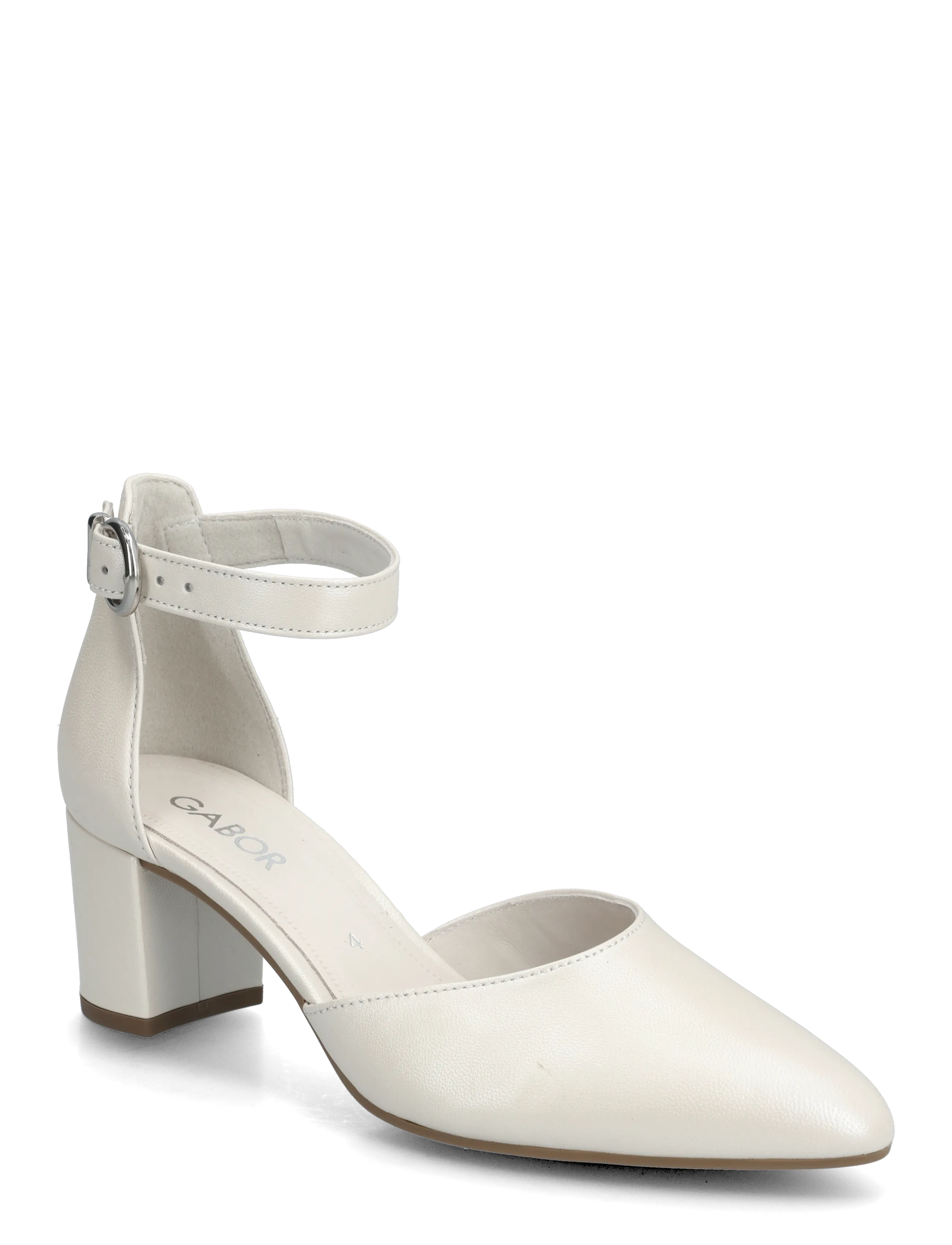 Gabor Ankle-strap pumps - Kontsakingad - PEARL WHITE / cream