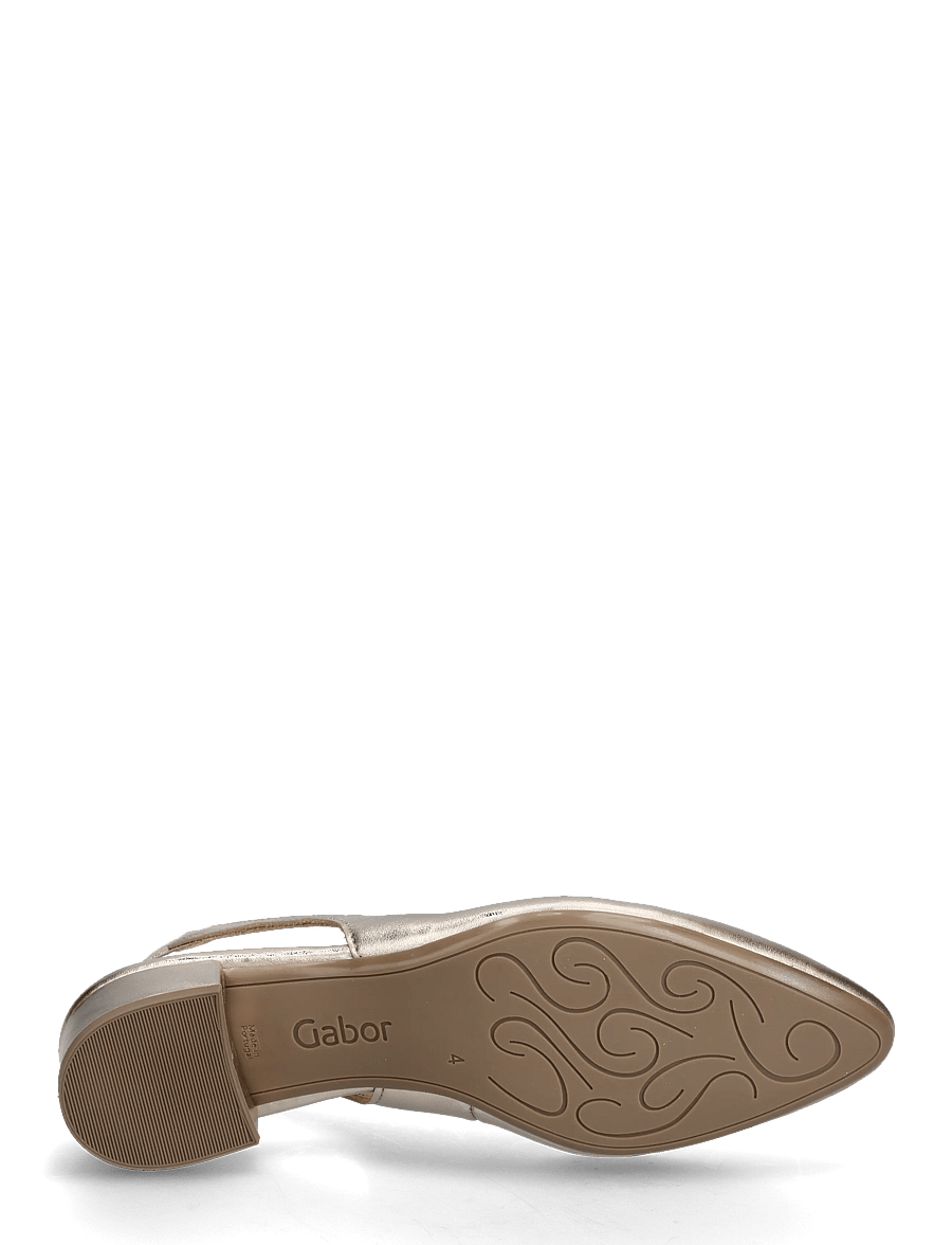 Gabor - Slingback - heeled slingbacks - soft gold - 4