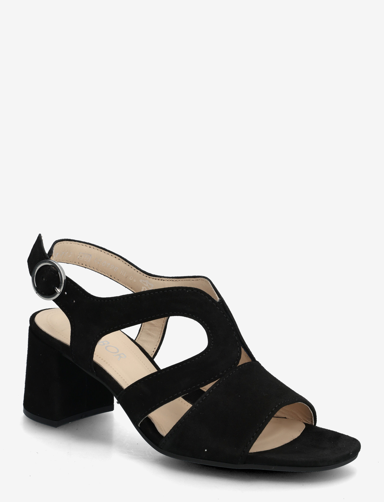 Gabor - Ankle-strap sandal - sandaler med hæl - black - 0