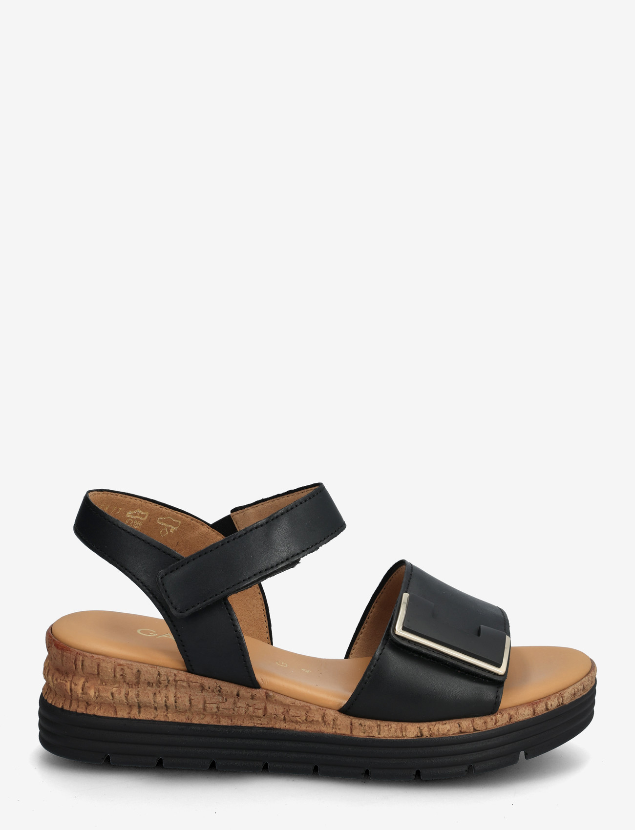 Gabor - Wedge sandal - lahtised kontsakingad - black - 1