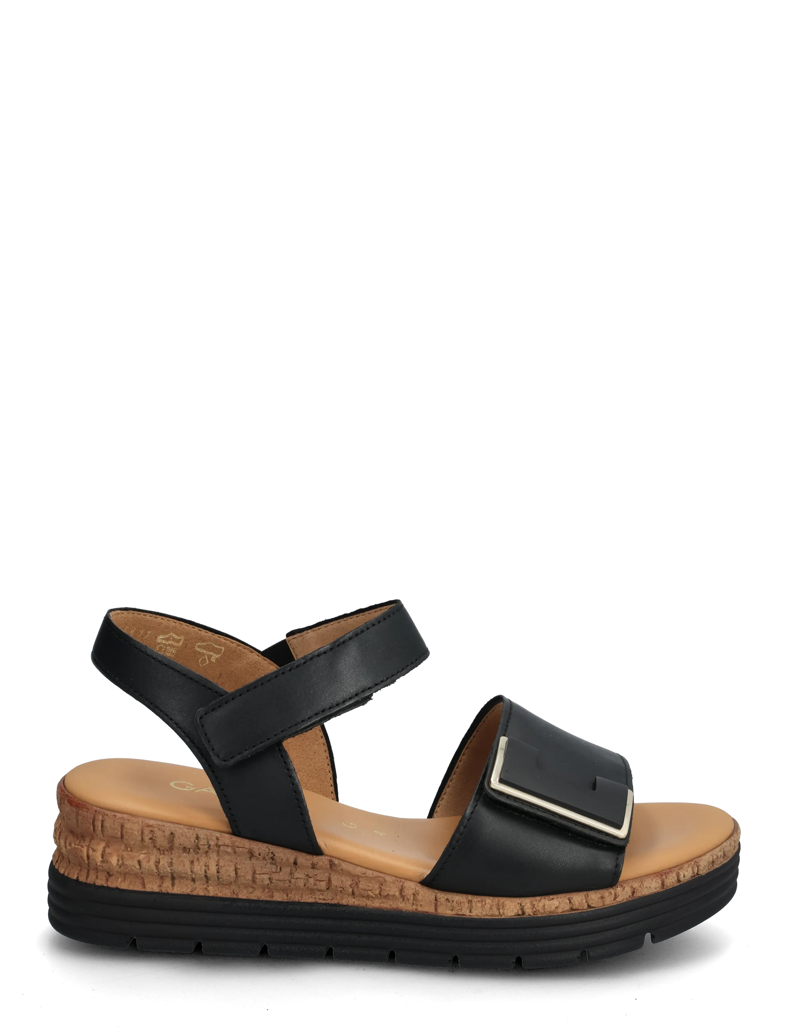 Gabor - Wedge sandal - platvormkingad - black - 1