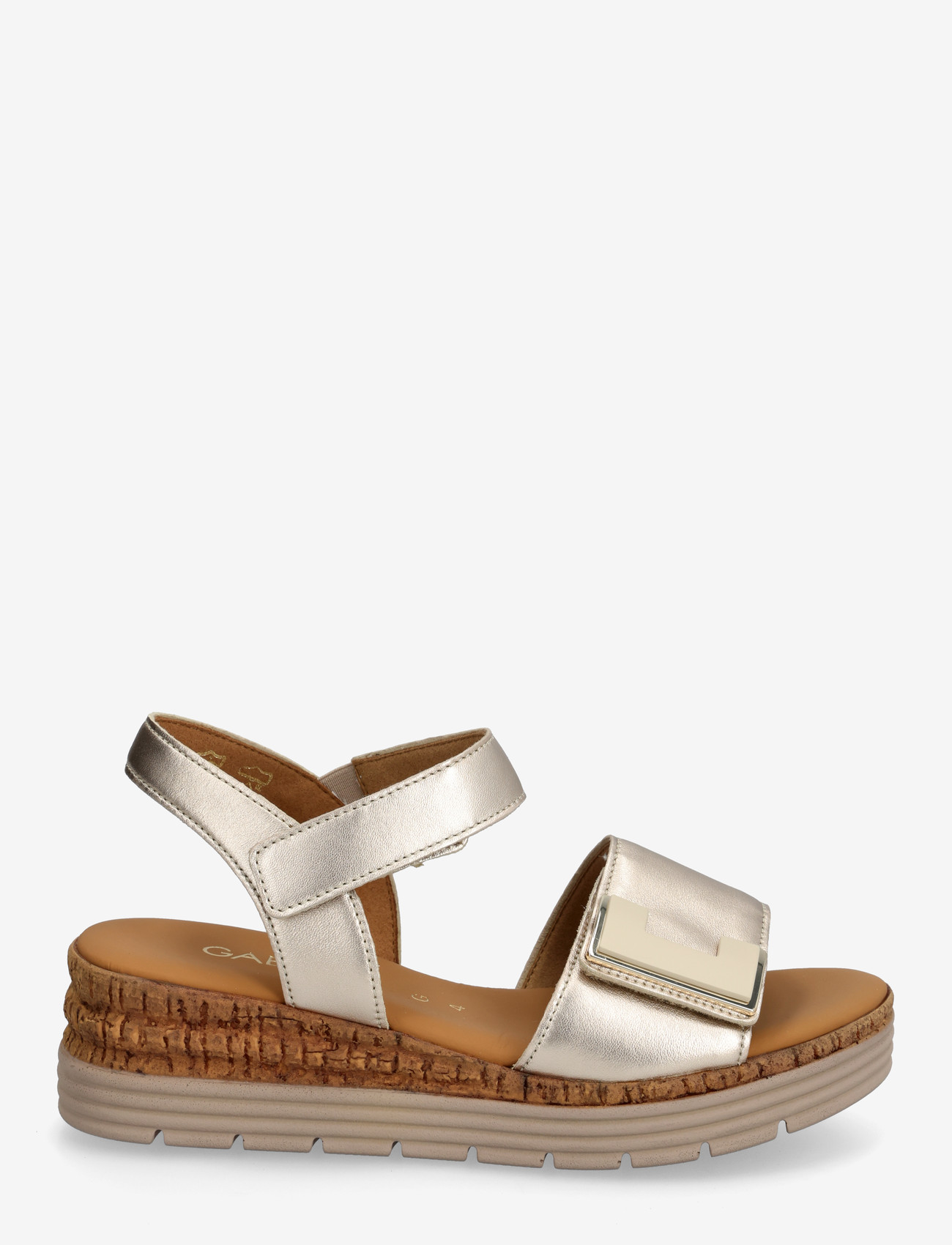 Gabor - Wedge sandal - sandaler med hæl - soft gold - 1