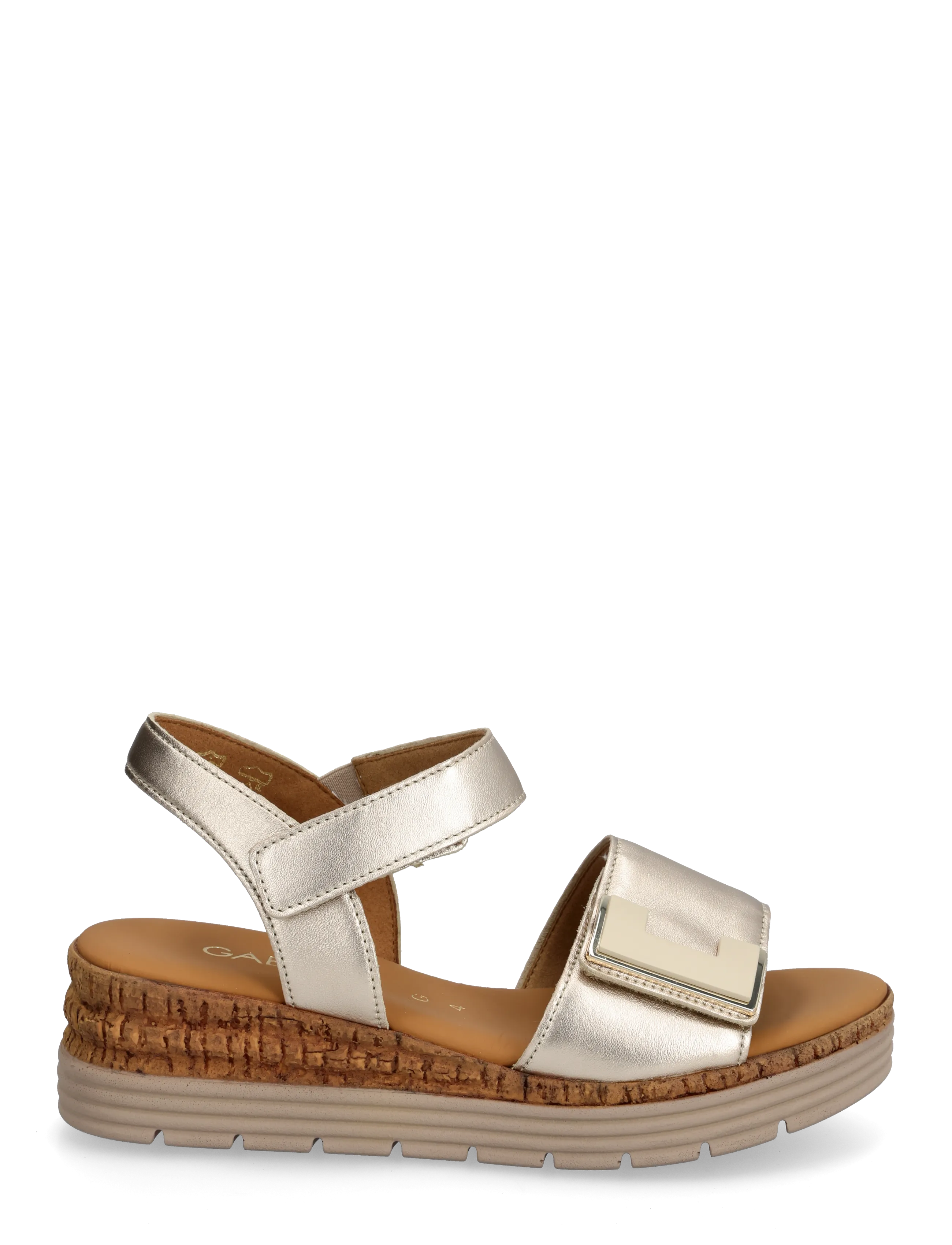 Gabor - Wedge sandal - sandaler med hæl - soft gold - 1