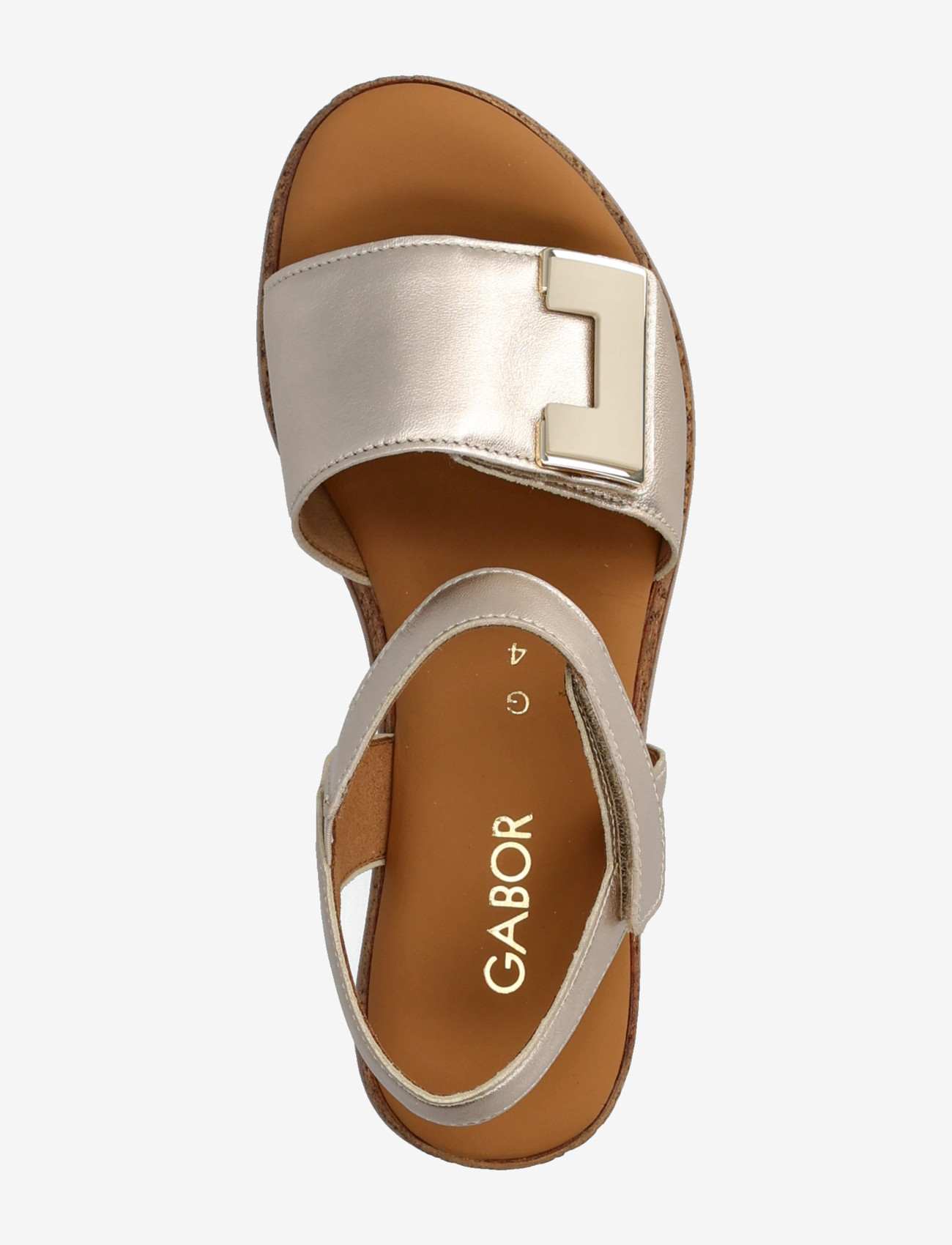 Gabor - Wedge sandal - sandaler med hæl - soft gold - 3