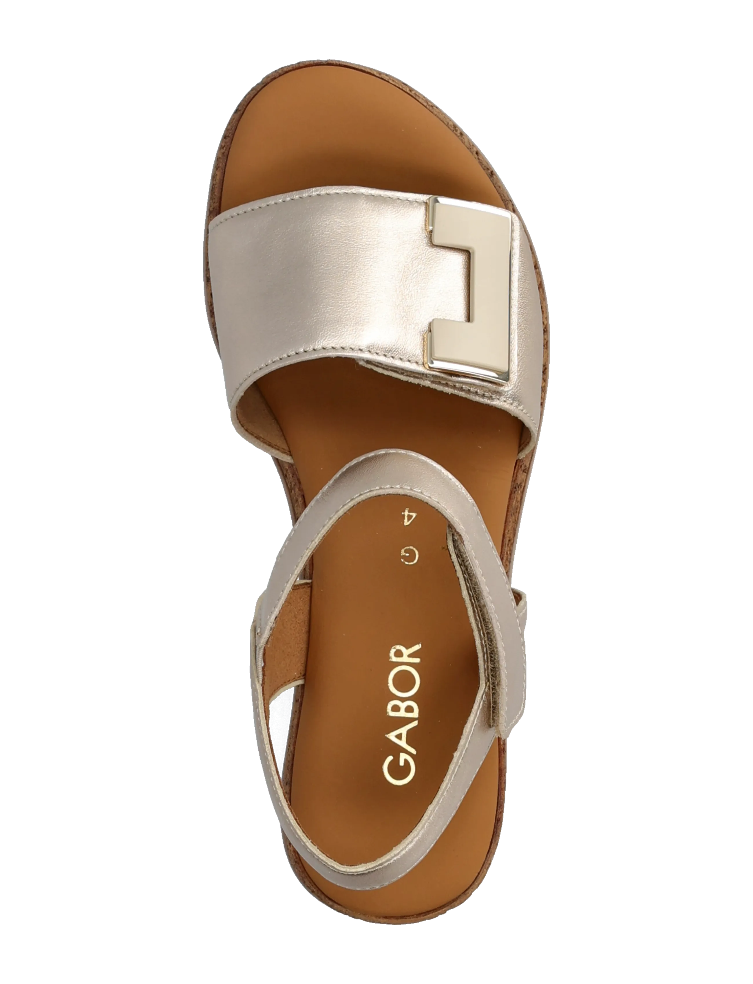 Gabor - Wedge sandal - sandaler med hæl - soft gold - 3