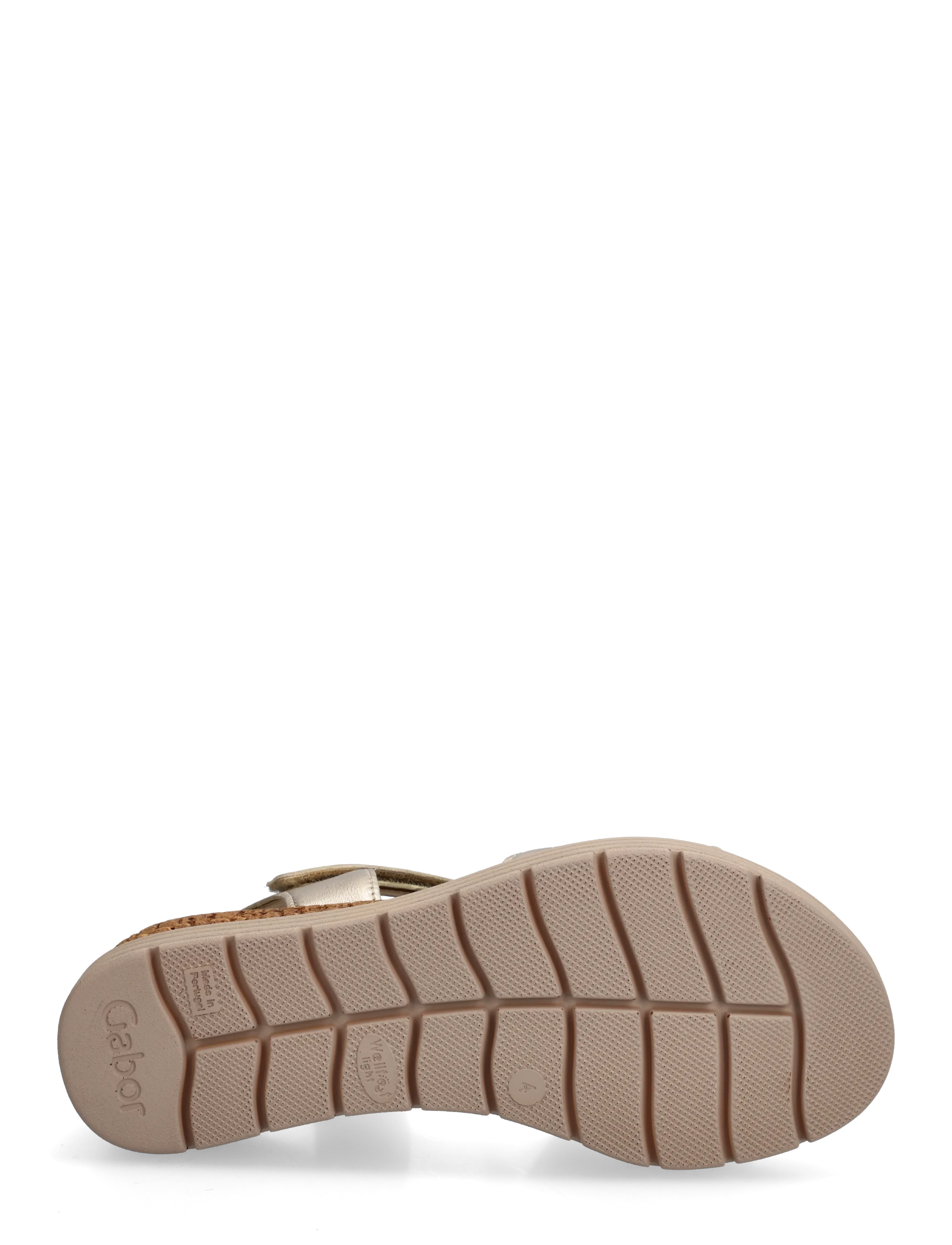 Gabor - Wedge sandal - sandaler med hæl - soft gold - 4