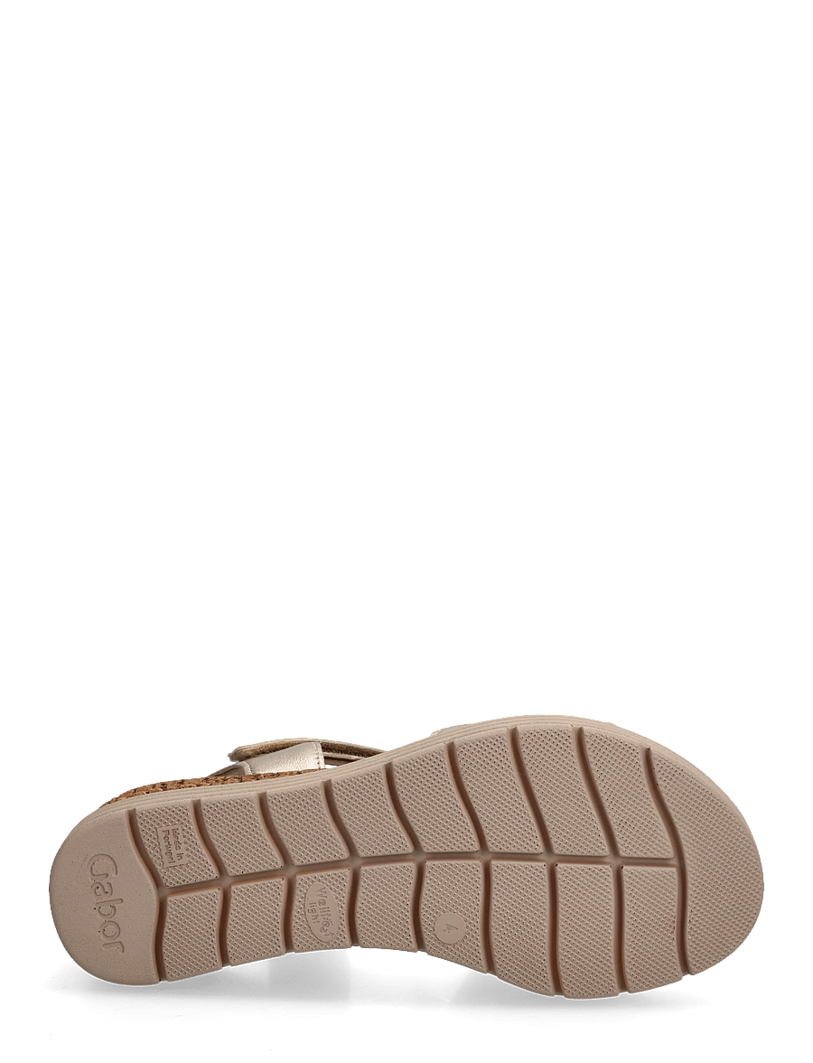 Gabor - Wedge sandal - sandaler med hæl - soft gold - 4