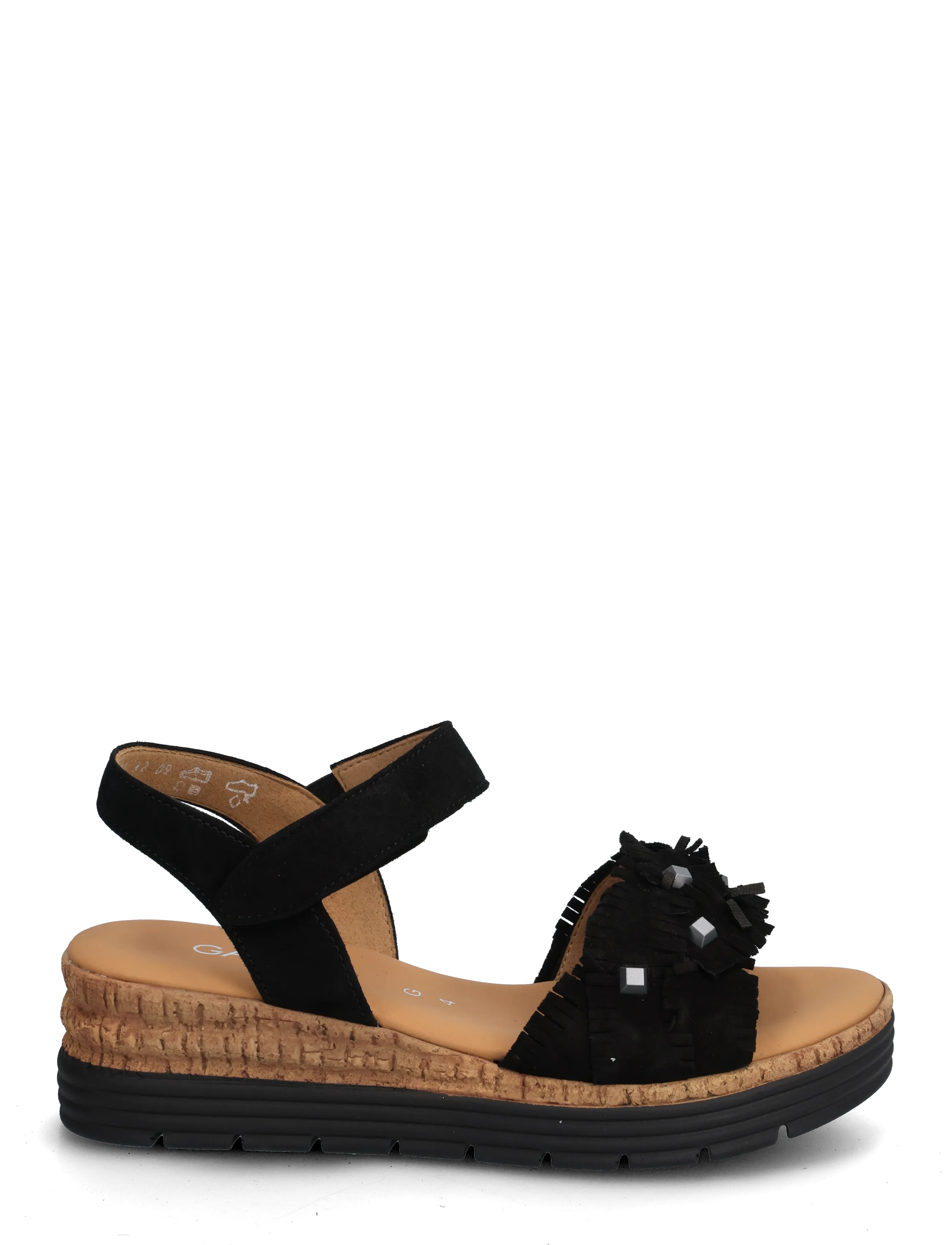Gabor - Wedge sandal - plateau-sandalen - black - 1