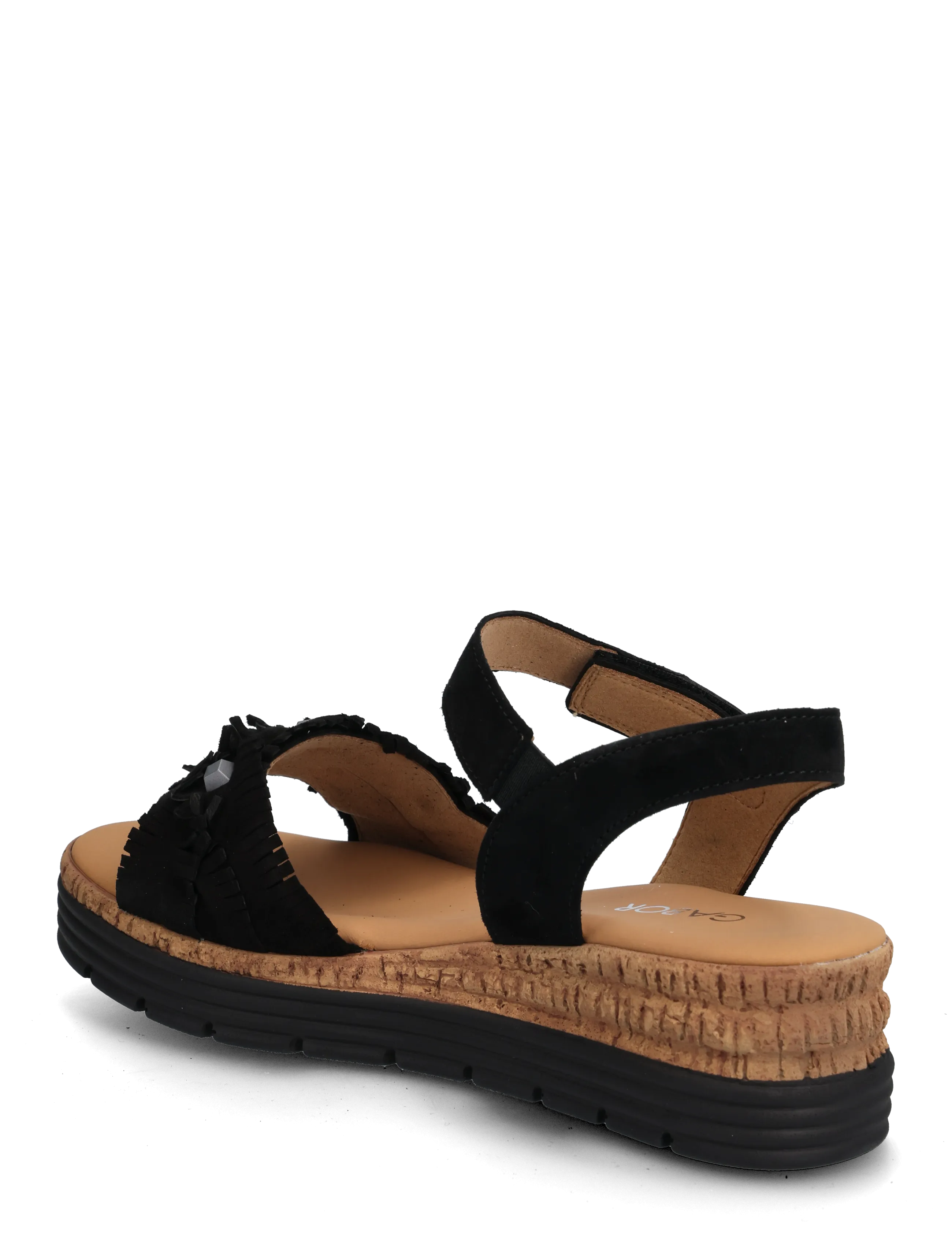 Gabor - Wedge sandal - plateau-sandalen - black - 2