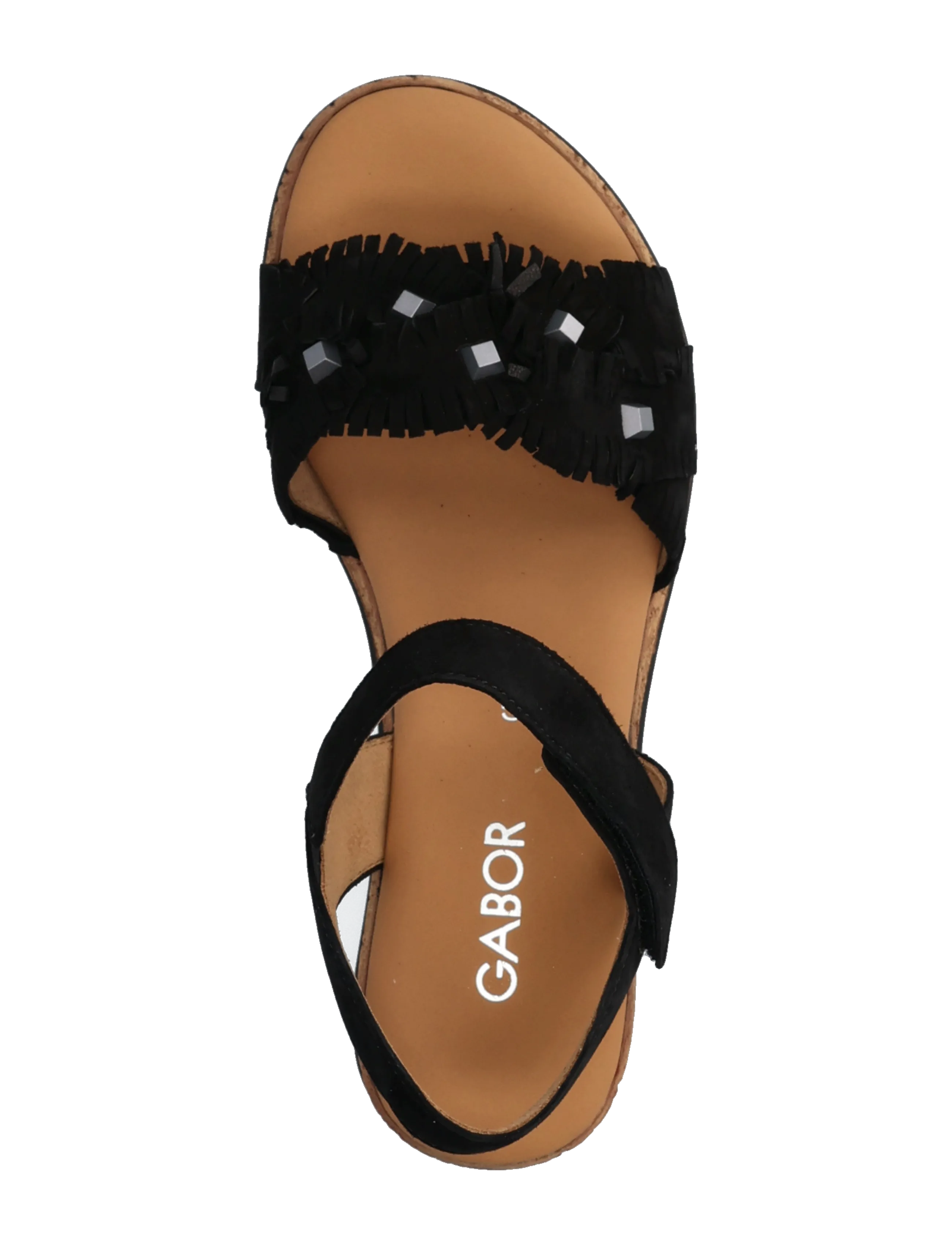 Gabor - Wedge sandal - plateau-sandalen - black - 3