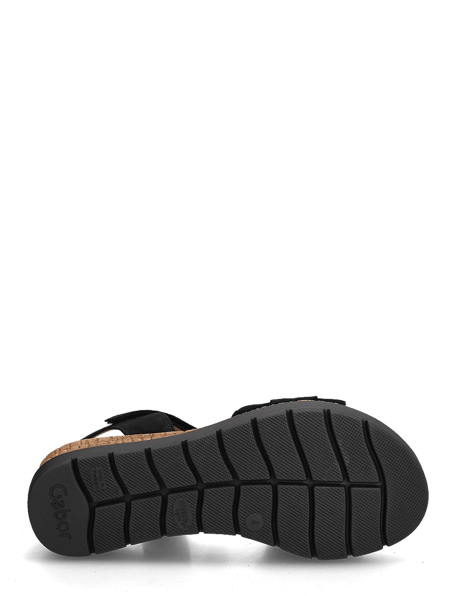 Gabor - Wedge sandal - plateau-sandalen - black - 4