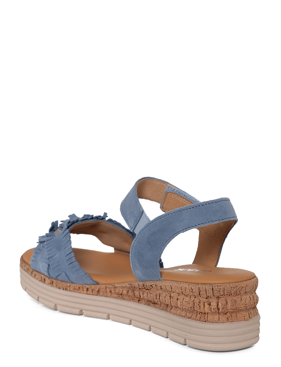 Gabor - Wedge sandal - plateau-sandalen - jeans blue - 1