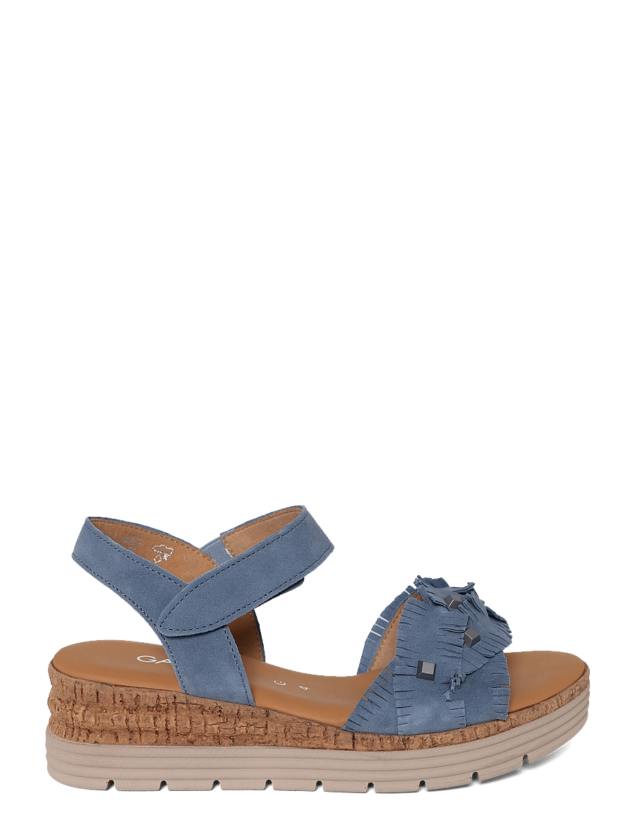 Gabor - Wedge sandal - plateau-sandalen - jeans blue - 2