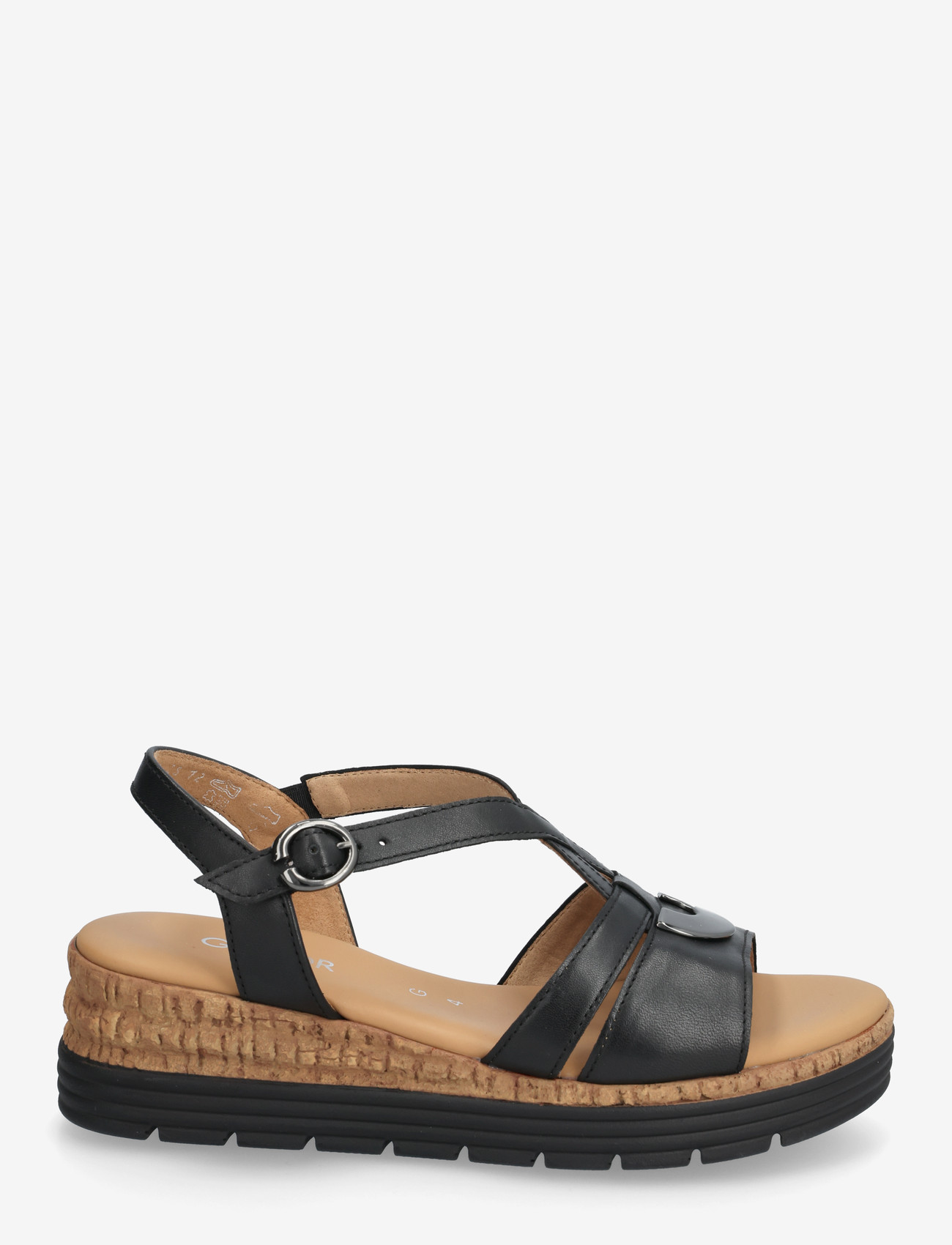 Gabor - Wedge sandal - platformsandaler - black - 1