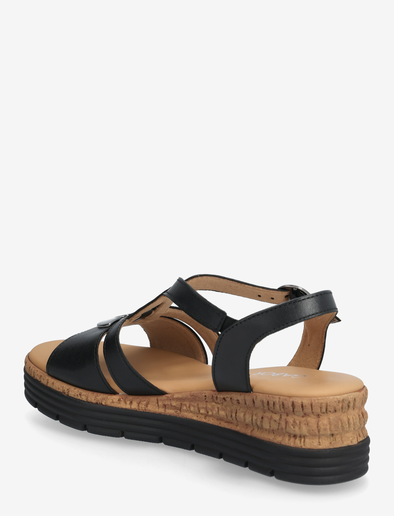 Gabor - Wedge sandal - platformsandaler - black - 2