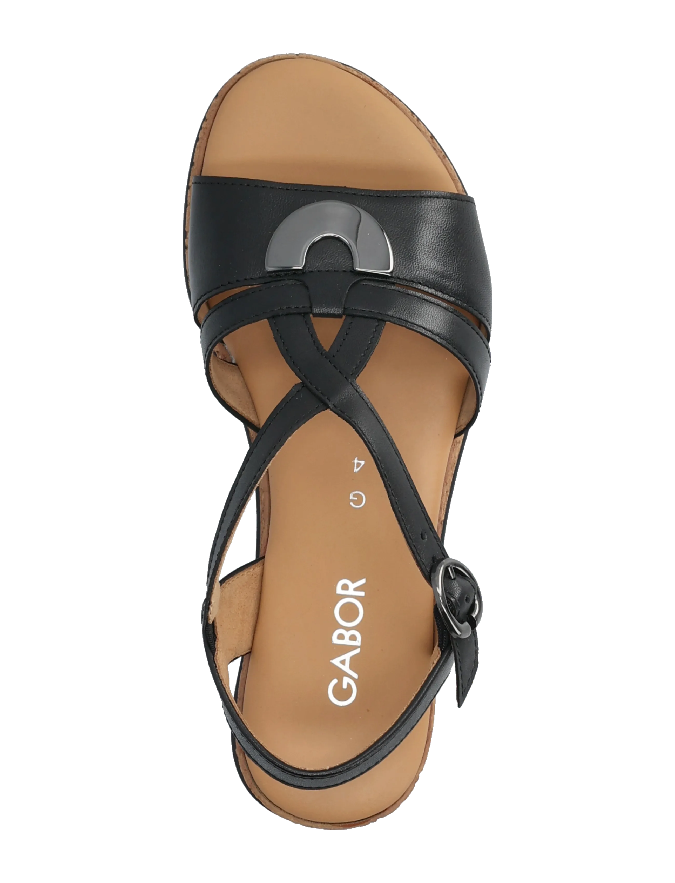 Gabor - Wedge sandal - platformsandaler - black - 3