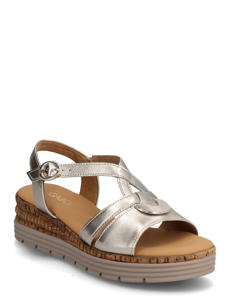 Gabor - Wedge sandal - platformsandaler - soft gold - 0