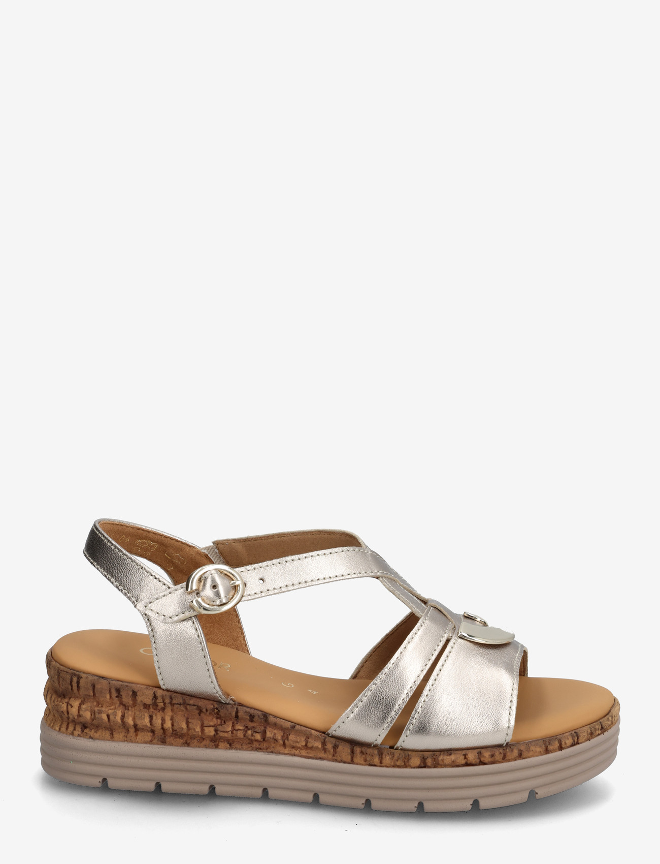 Gabor - Wedge sandal - platvorm sandaalid - soft gold - 1