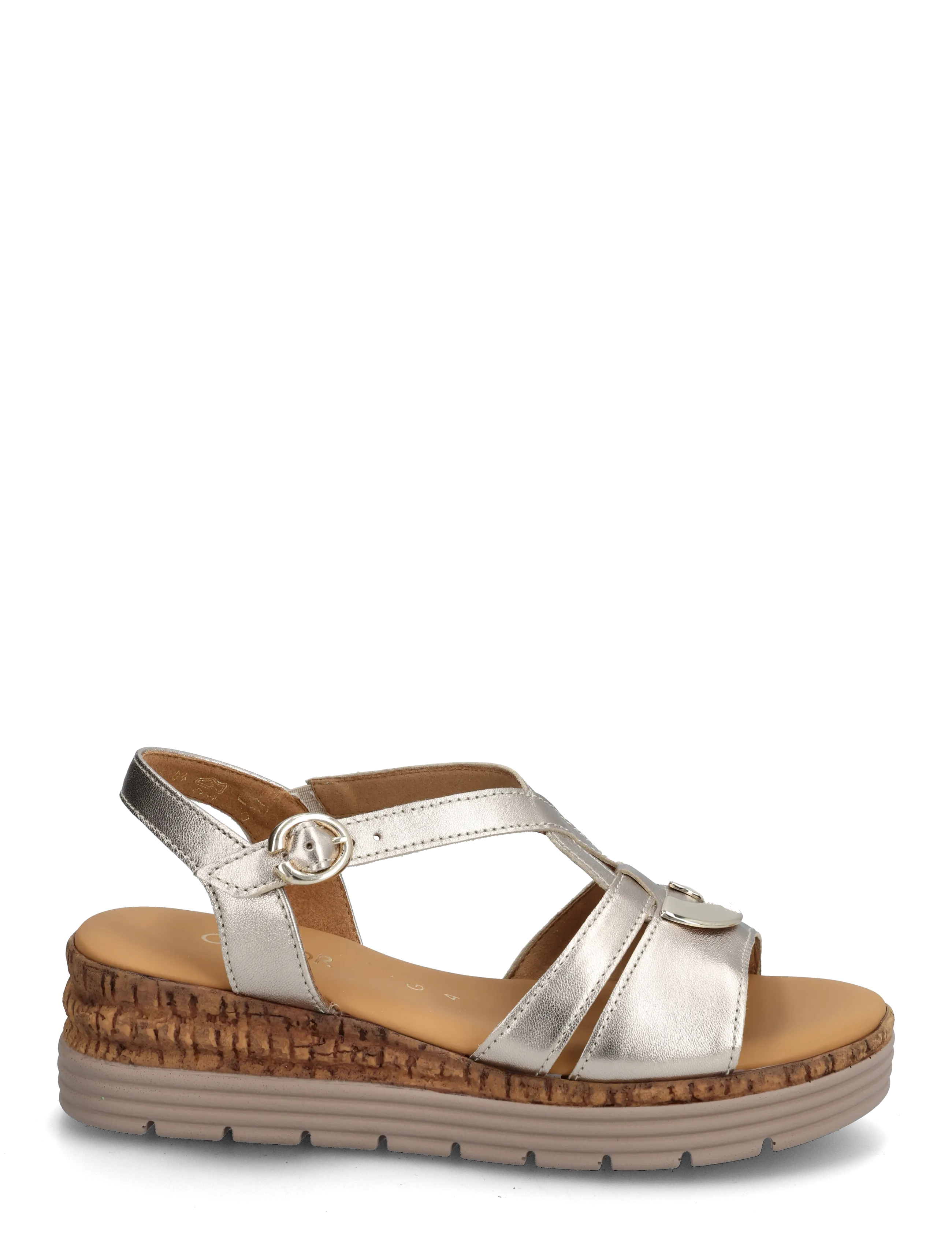 Gabor - Wedge sandal - plateau-sandalen - soft gold - 1