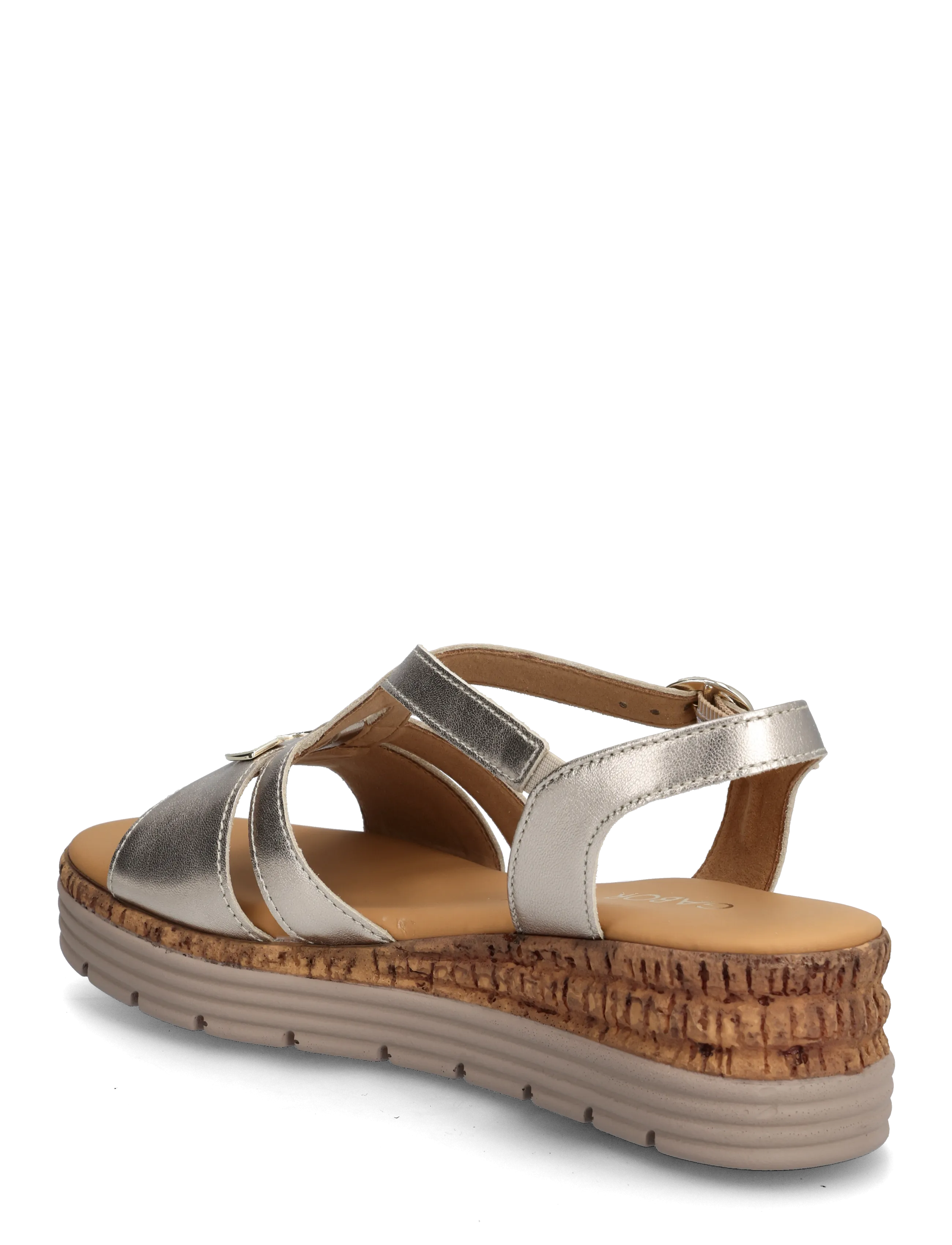 Gabor - Wedge sandal - plateau-sandalen - soft gold - 2