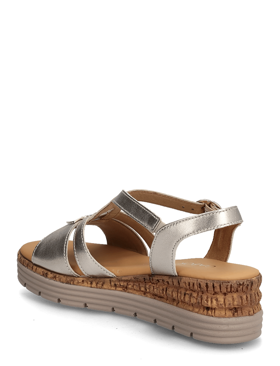Gabor - Wedge sandal - platformsandaler - soft gold - 2