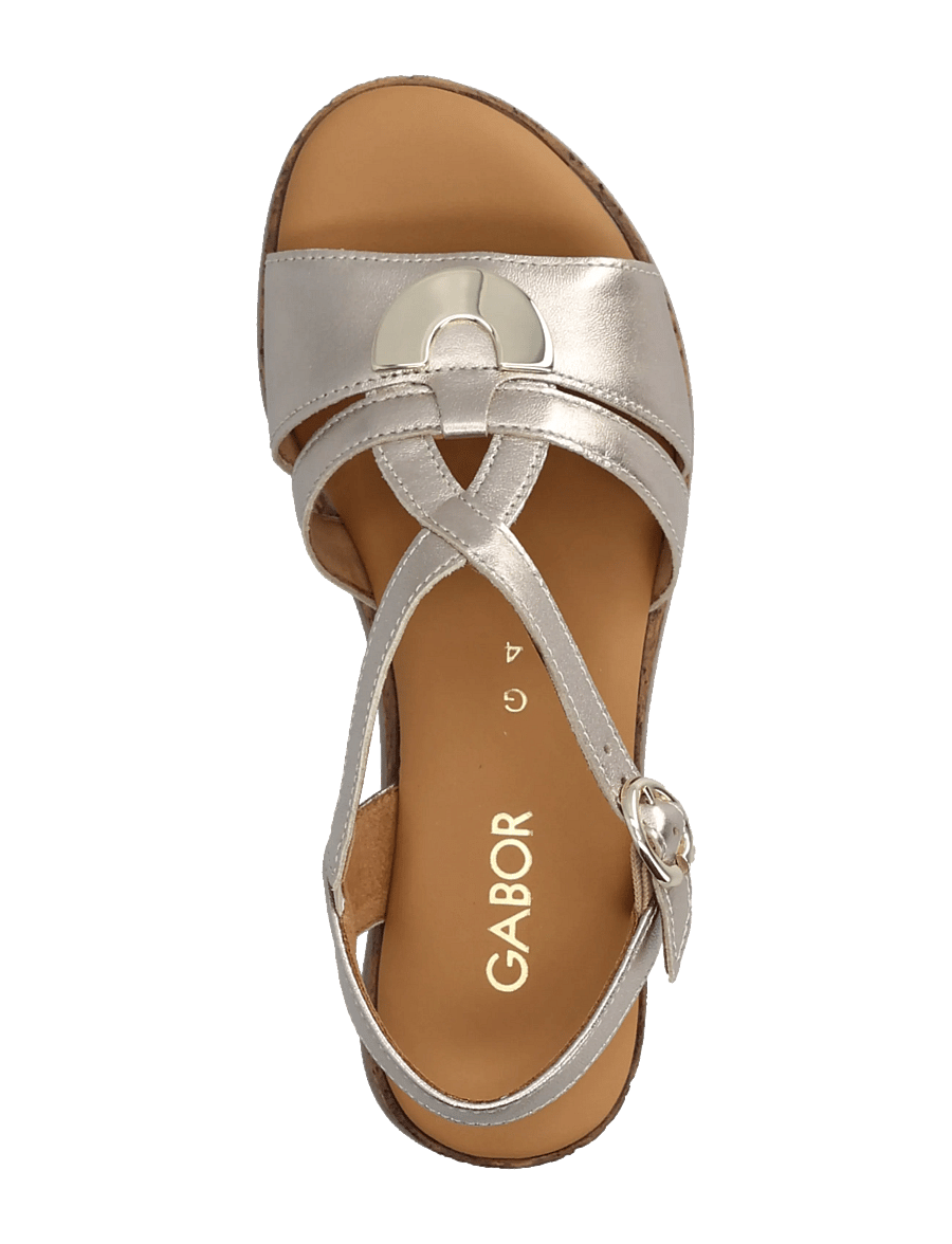 Gabor - Wedge sandal - platformsandaler - soft gold - 3