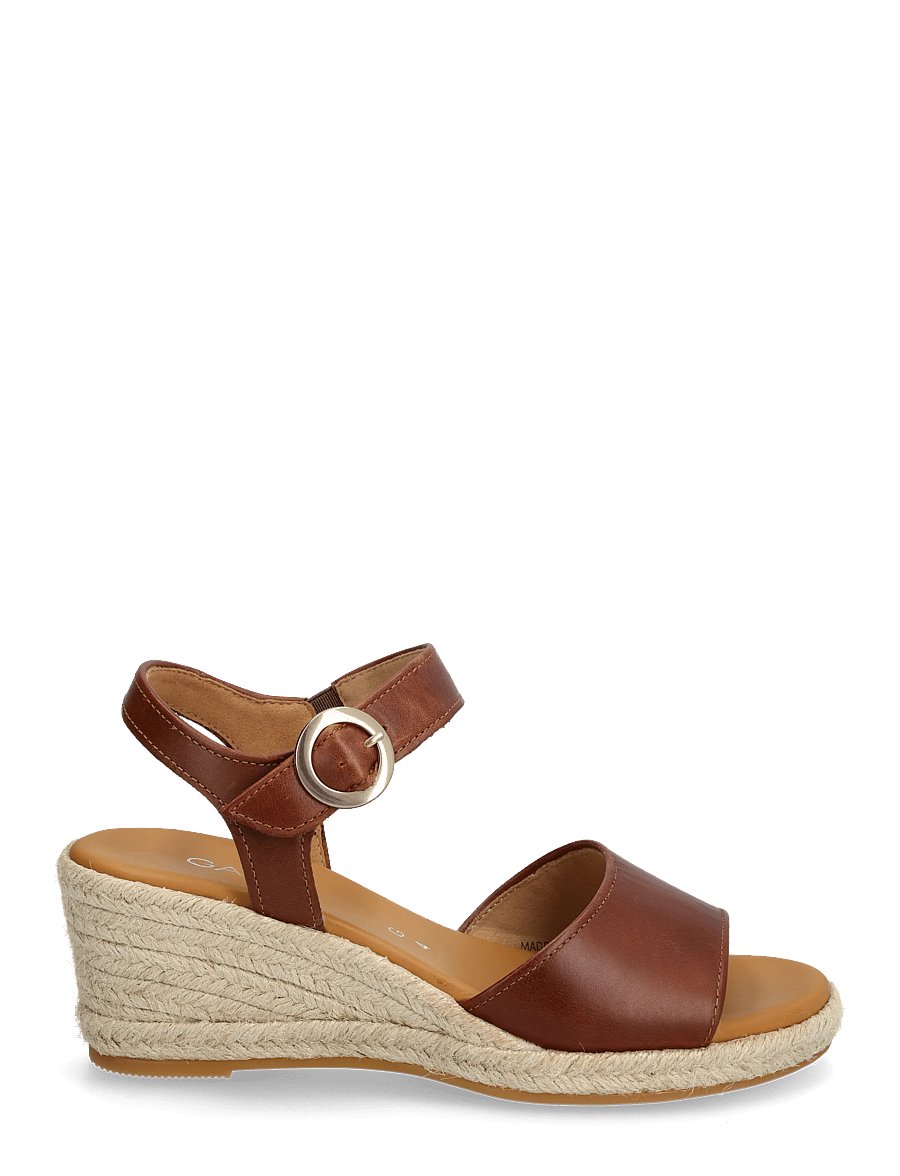 Gabor - Wedge sandal - espadrilles mit absatz - cognac - 1