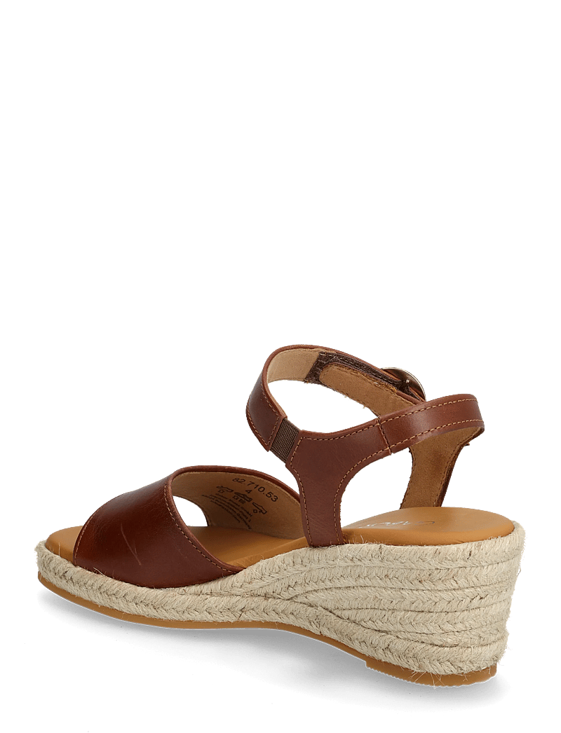 Gabor - Wedge sandal - espadrilles mit absatz - cognac - 2
