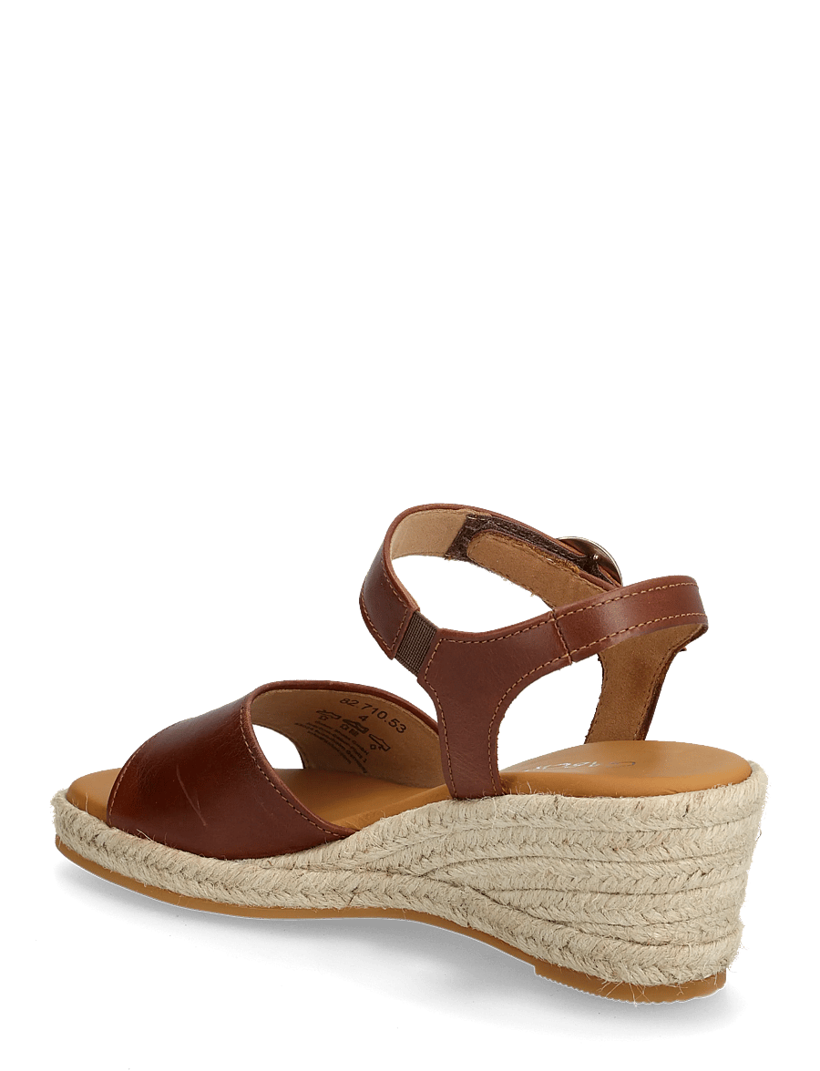 Gabor - Wedge sandal - espadrilles mit absatz - cognac - 2