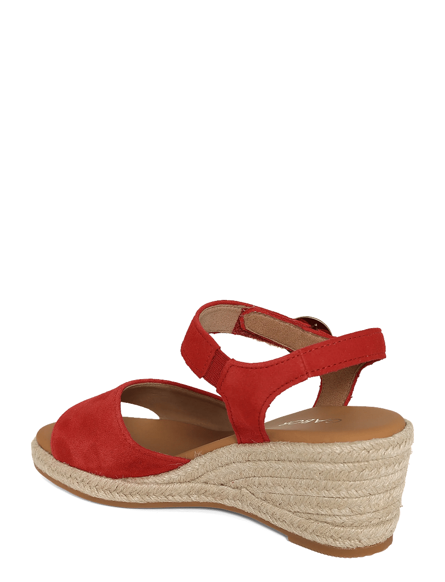 Gabor - Wedge sandal - espadrilles mit absatz - red - 1