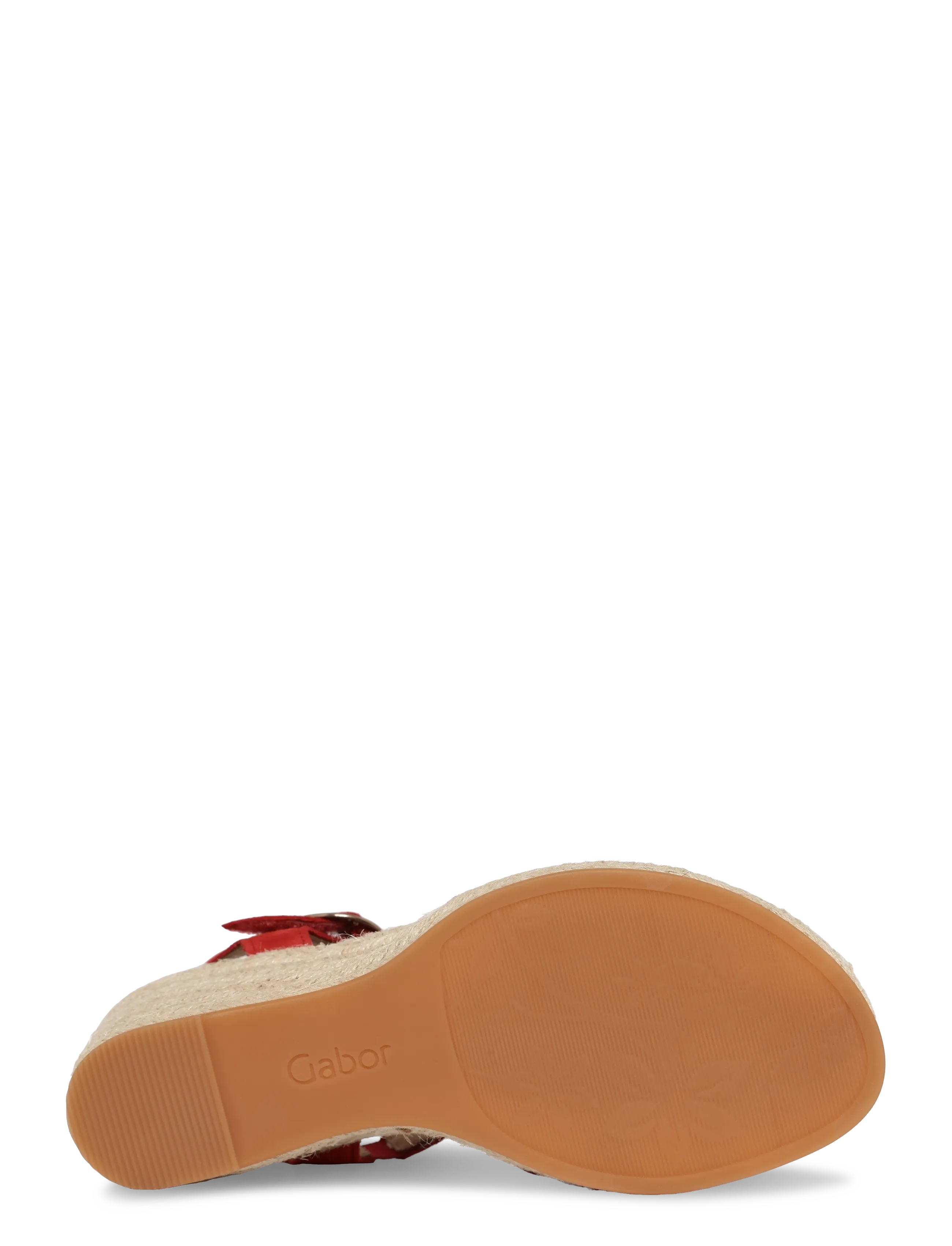 Gabor - Wedge sandal - højhælede espadrillos - red - 4