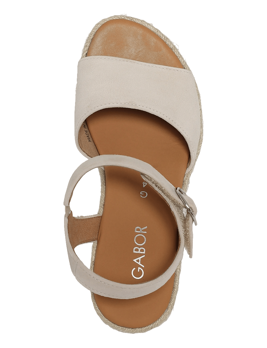 Gabor - Wedge sandal - espadrilles mit absatz - sand - 3