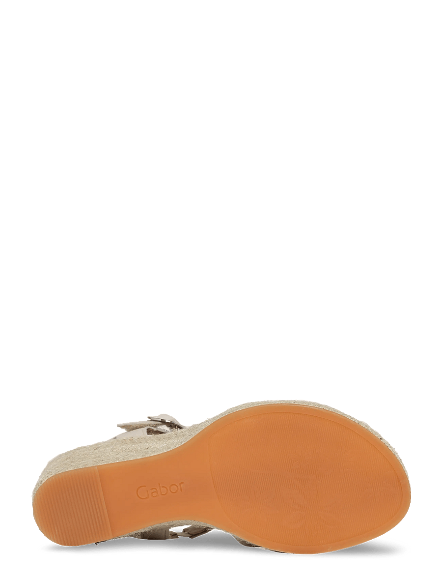 Gabor - Wedge sandal - espadrilles mit absatz - sand - 4