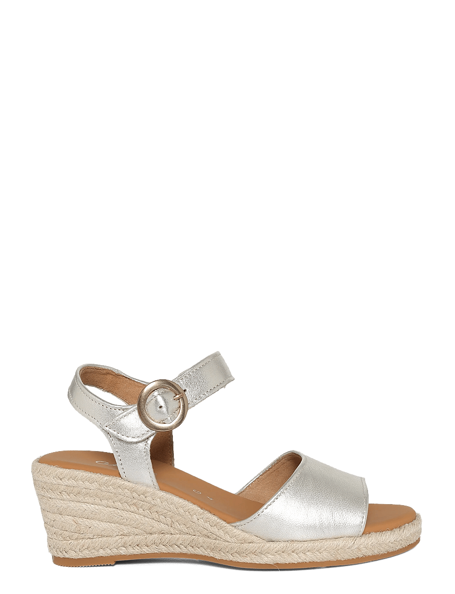 Gabor - Wedge sandal - espadrilles mit absatz - soft gold - 2
